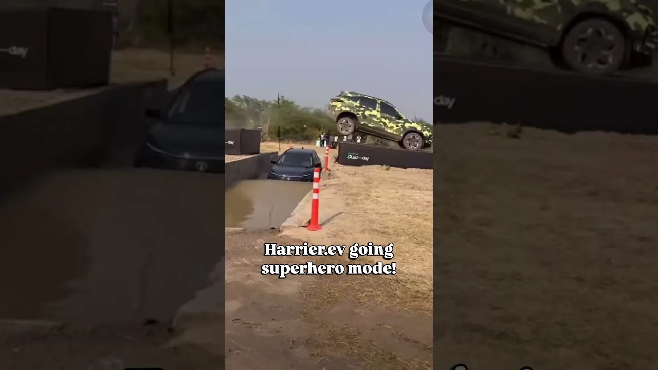 Is that a Bird? Is that a Plane? Nope, just the Harrier.ev going superhero mode! #EVFY #HarrierEV