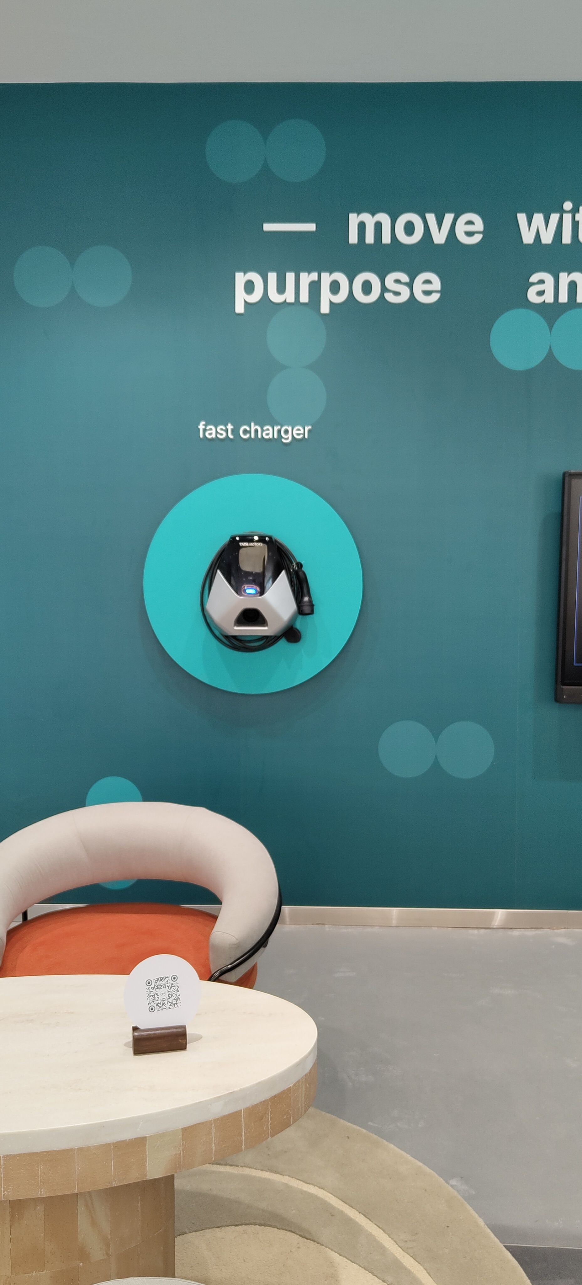 fast charger at the new TATA EV store in gurgaon