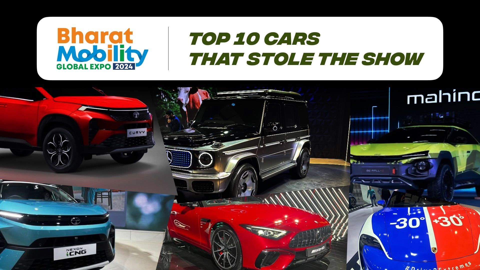 Top 10 Must-See Cars at Bharat Mobility Expo 2024: A Glimpse into the Future of Automotive Innovation