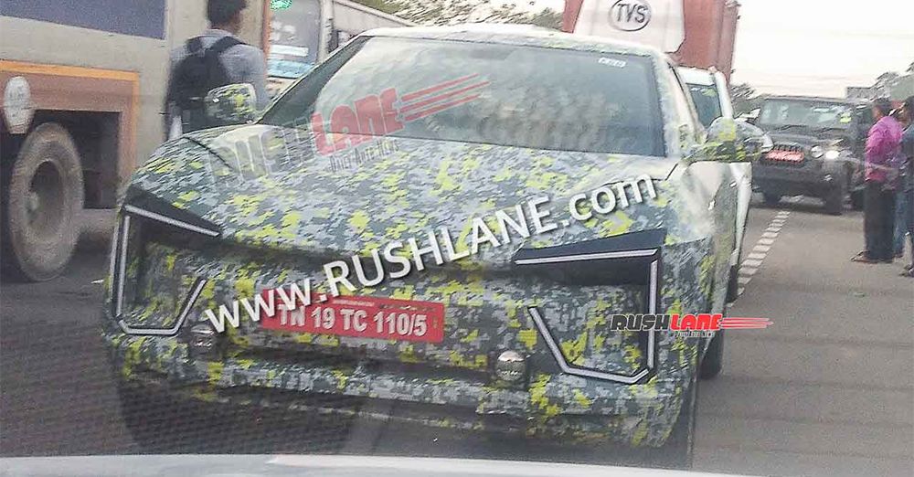 Mahindra BE.05 spied