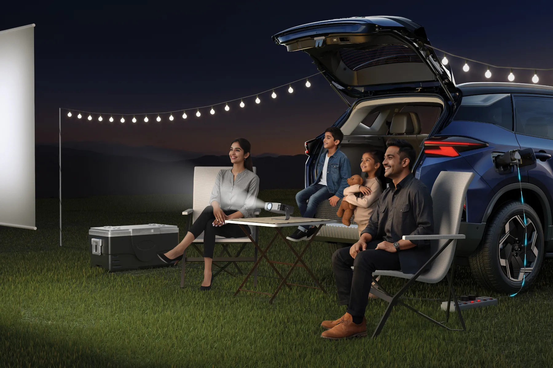 Tata Harrier.ev V2L Charging Demonstration