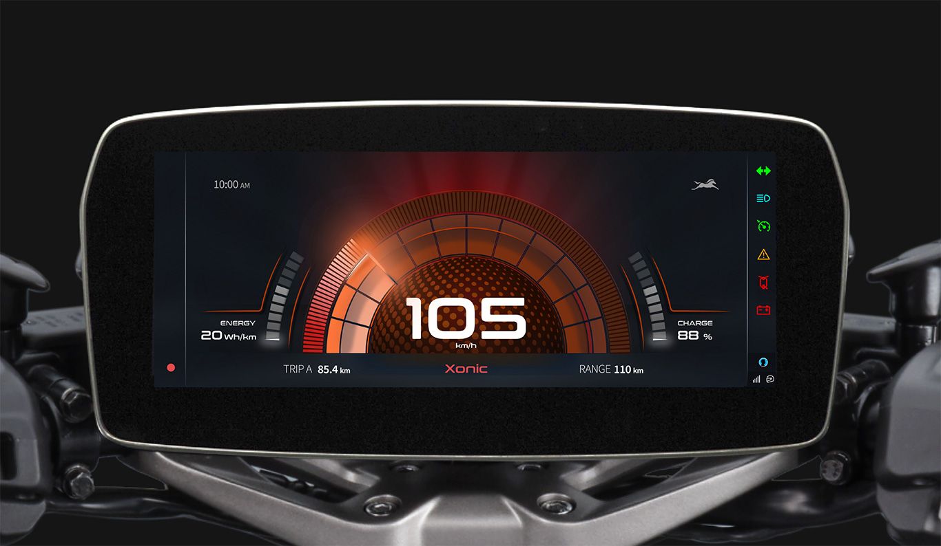 tvs e scooter instrument cluster