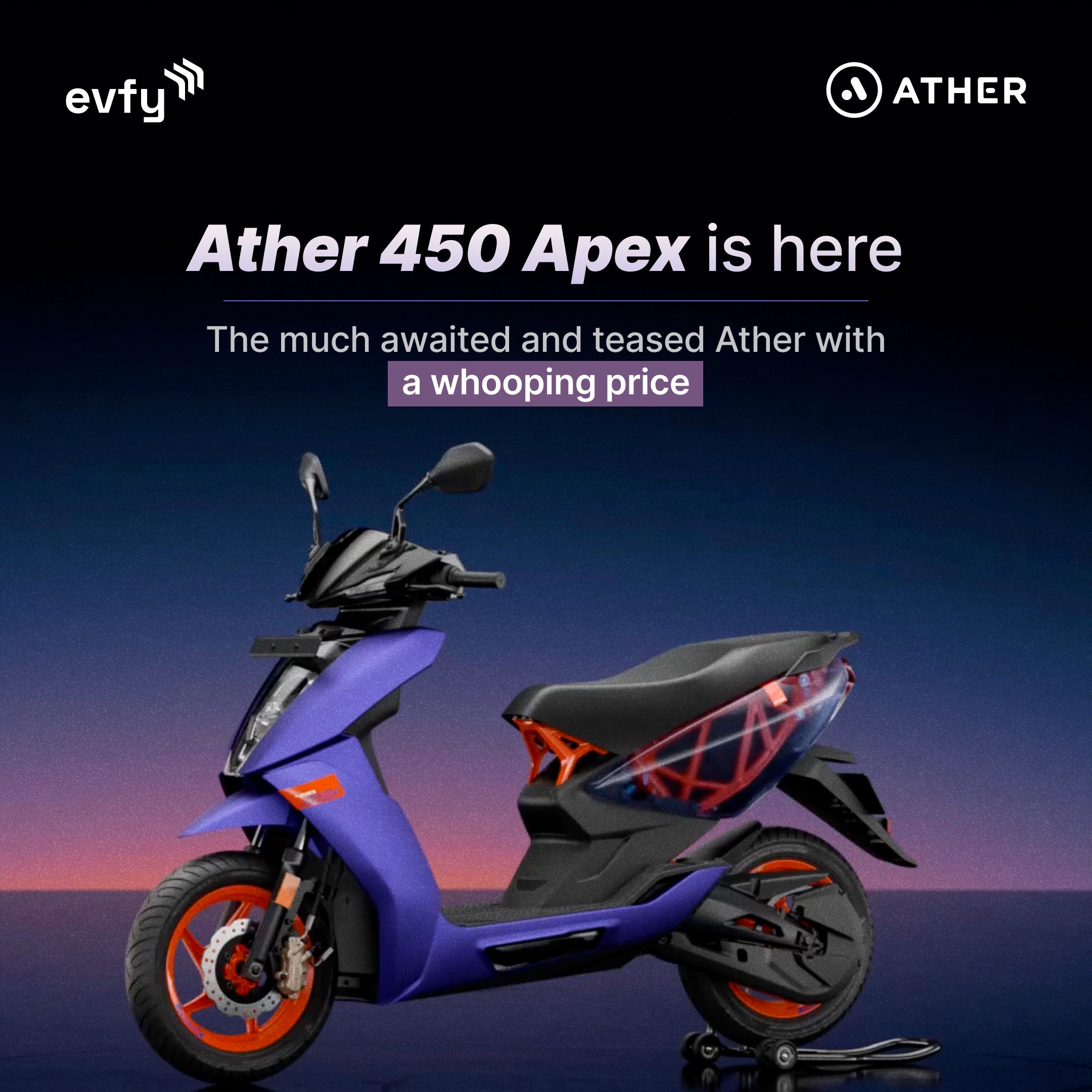 Ather 450 Apex: A Journey into Futuristic Scooter Evolution
