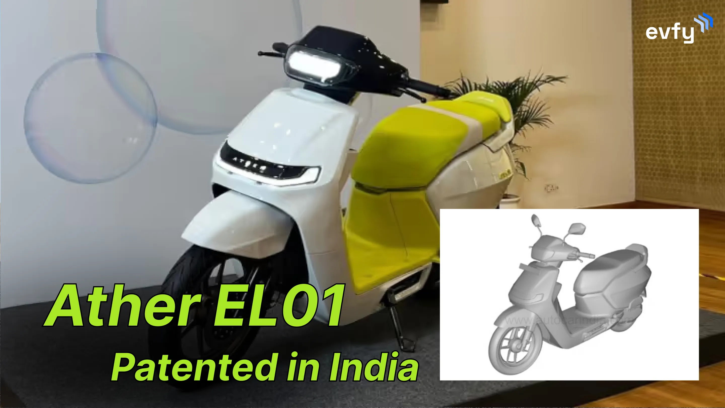 Ather EL Platform Based Electric Scooter Patented in India