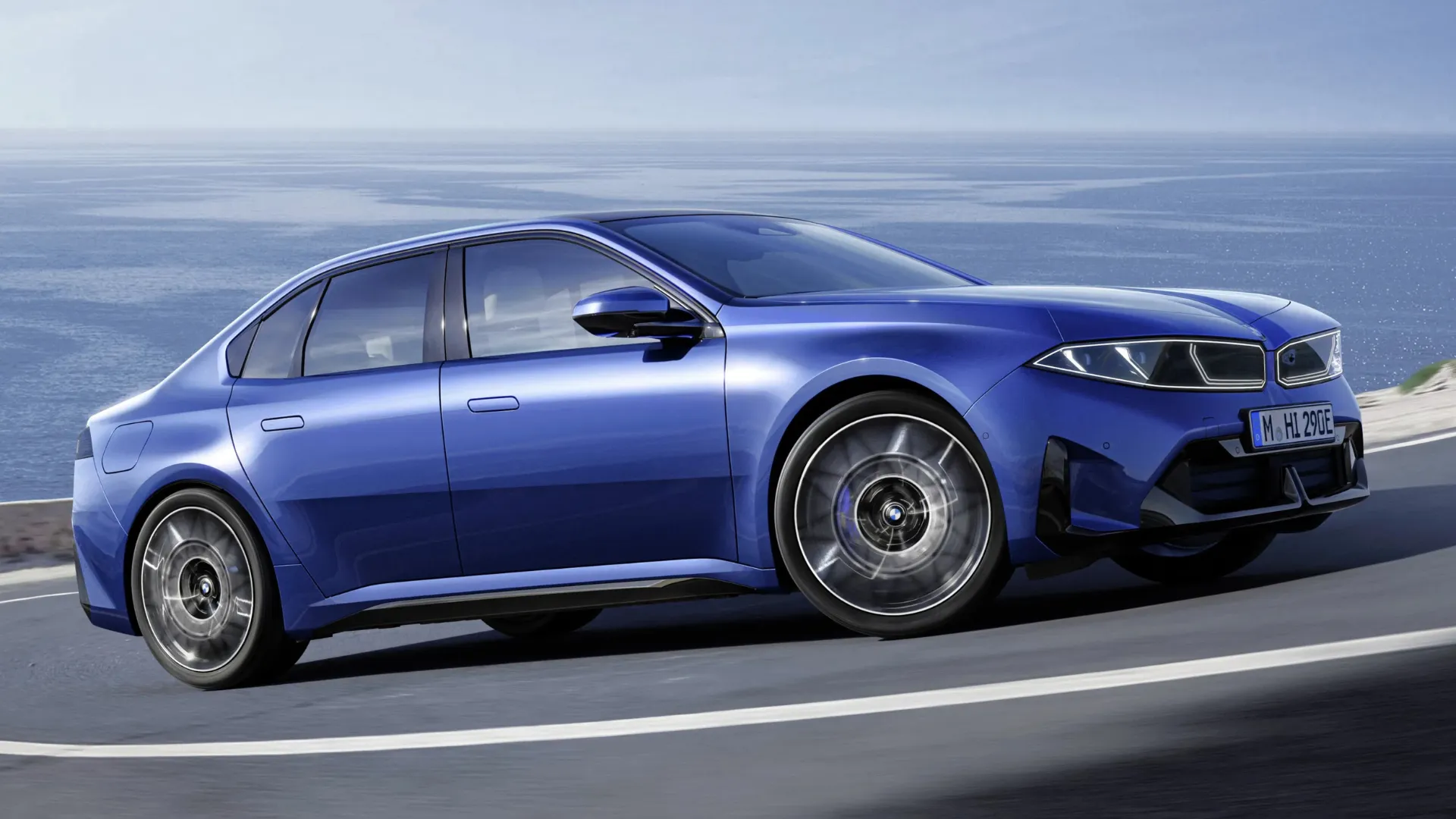 BMW i3 Electric Sedan Unveiled Globally with 900 km Range - road front