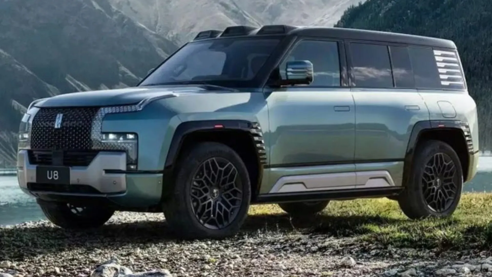 BYD Yangwang U8L PHEV Palm Tree Drop Test