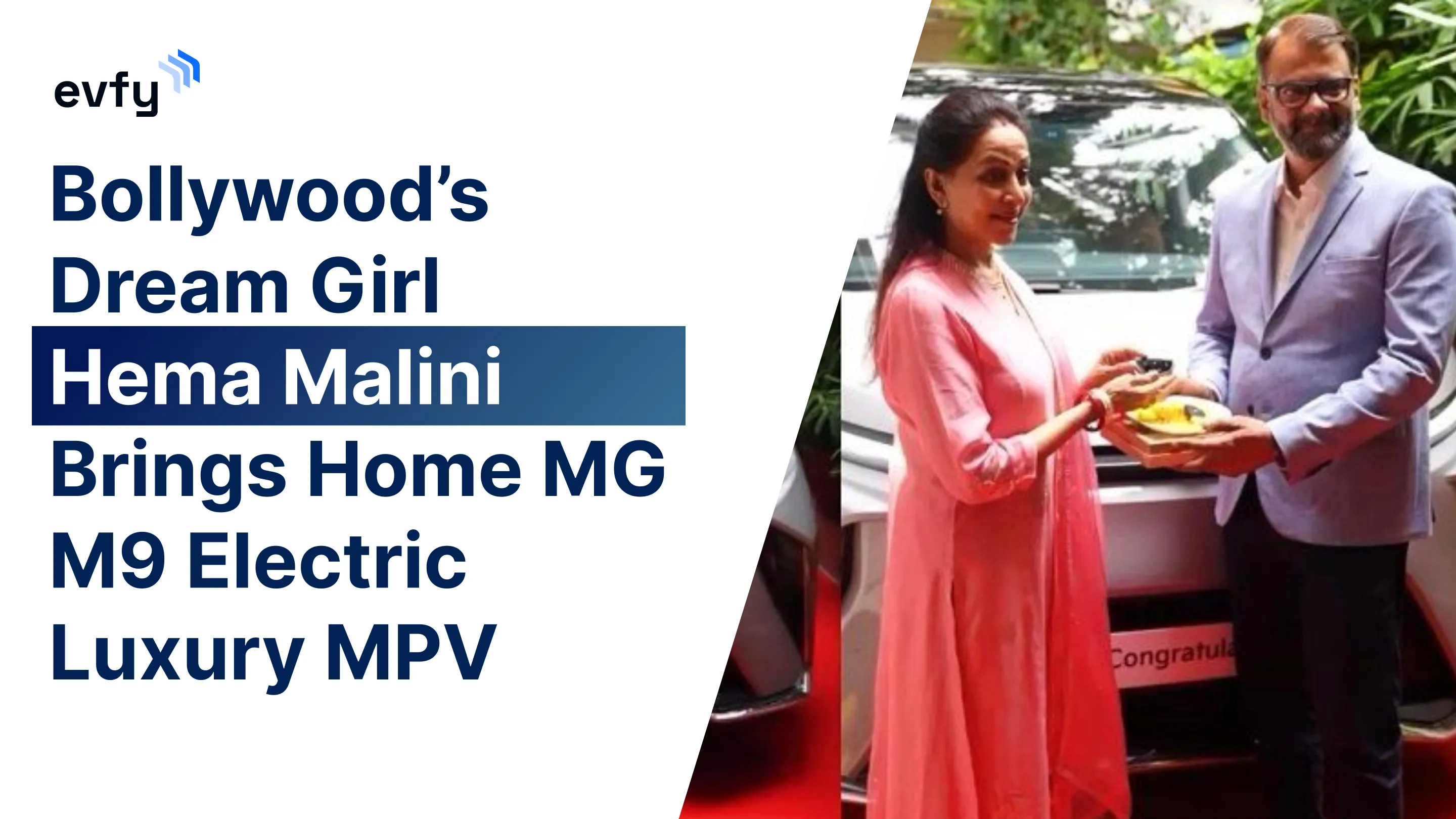 Bollywood’s Dream Girl Hema Malini Brings Home MG M9 Electric Luxury MPV