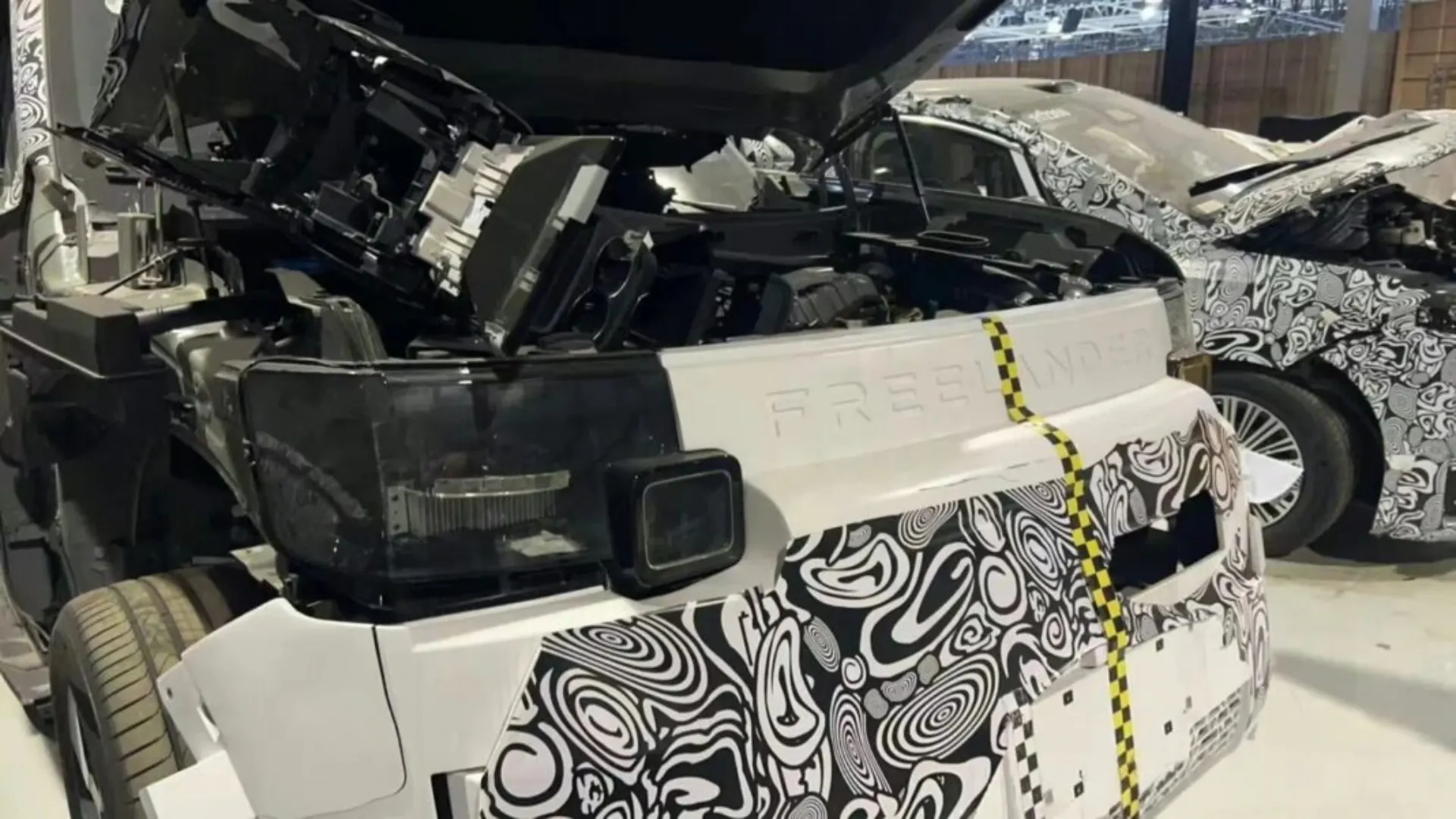 Chery-JLR Freelander SUV Spy Shots Leaked From Crash Test — EV Version?