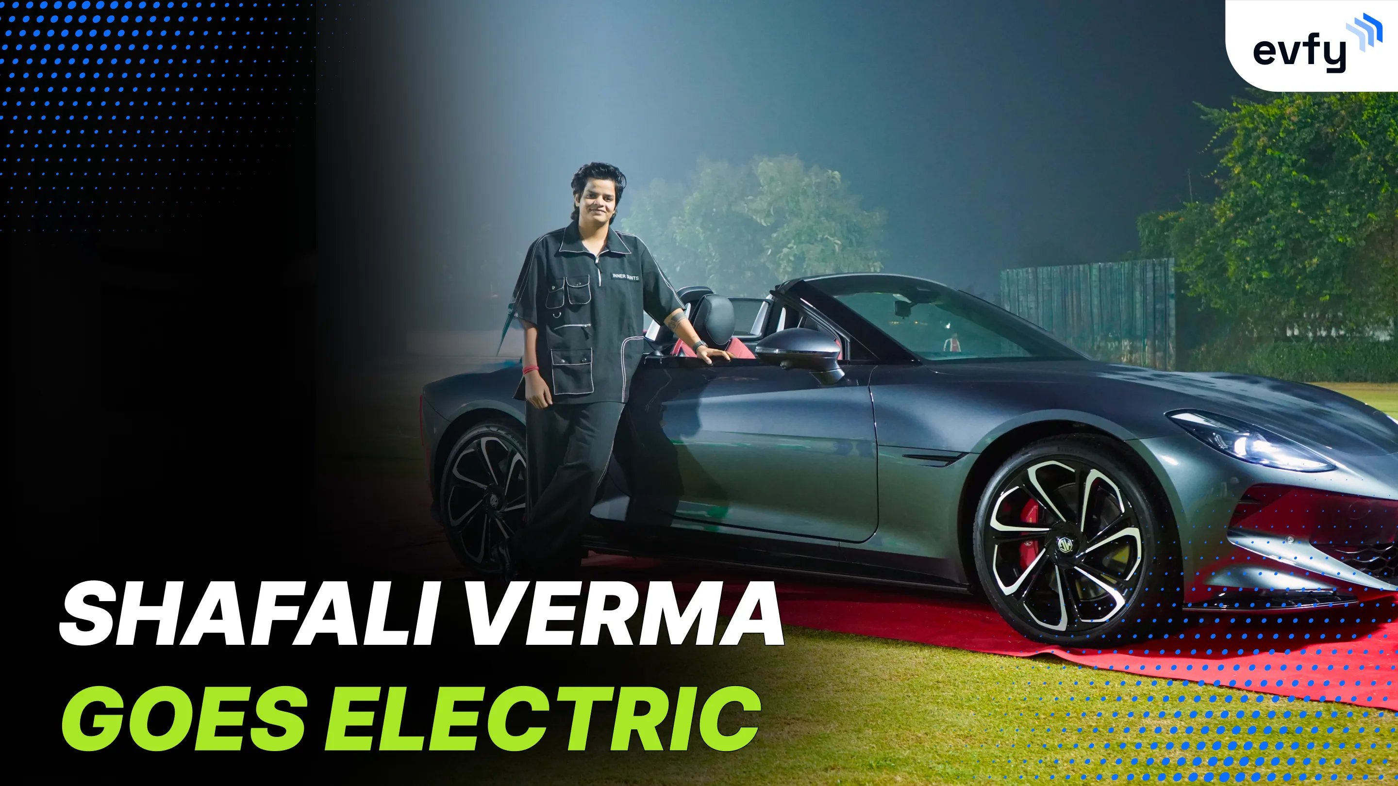 Cricket Sensation Shafali Verma Goes Electric With The MG Cyberster