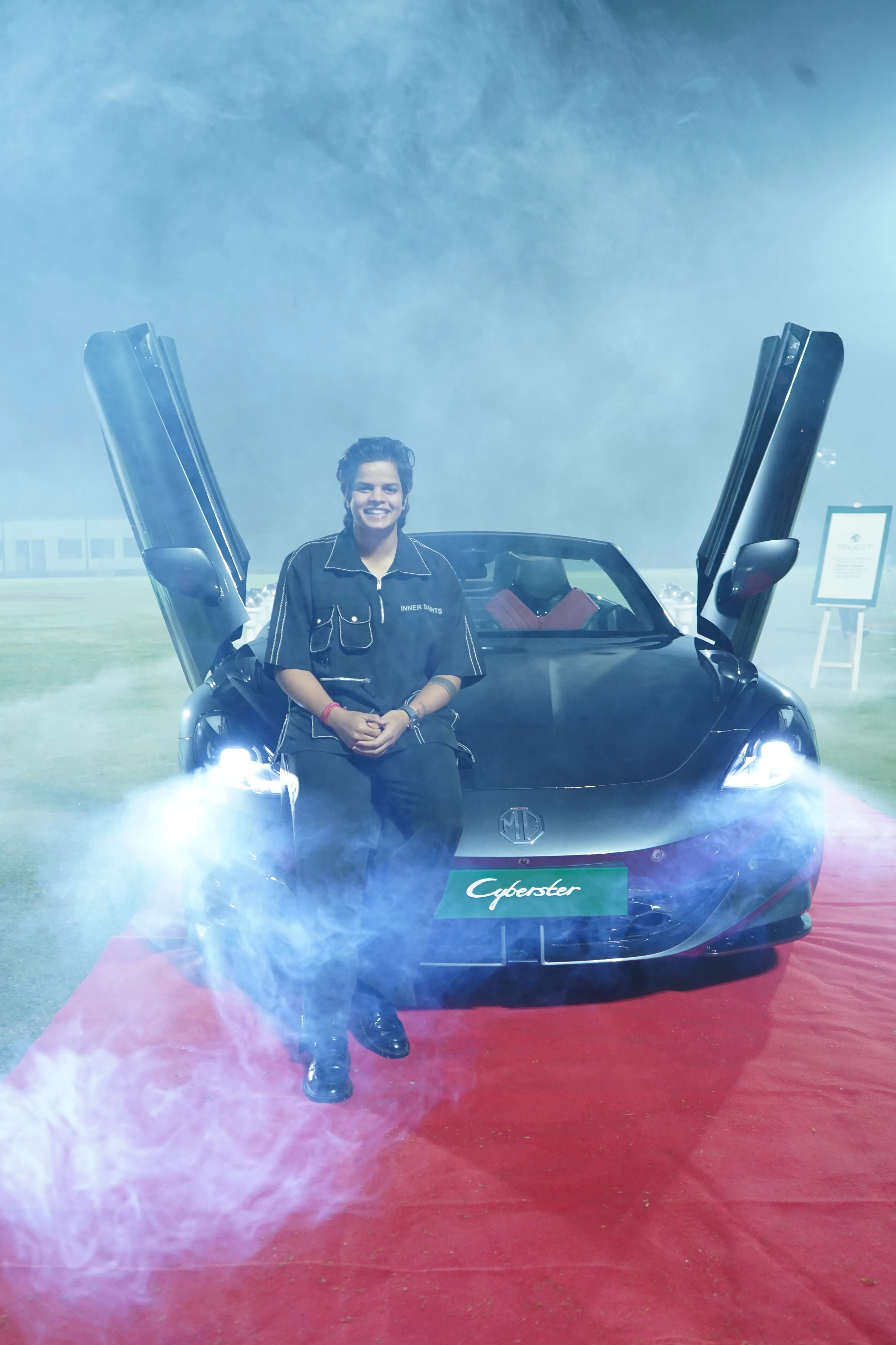Cricket Sensation Shafali Verma Goes Electric With The MG Cyberster