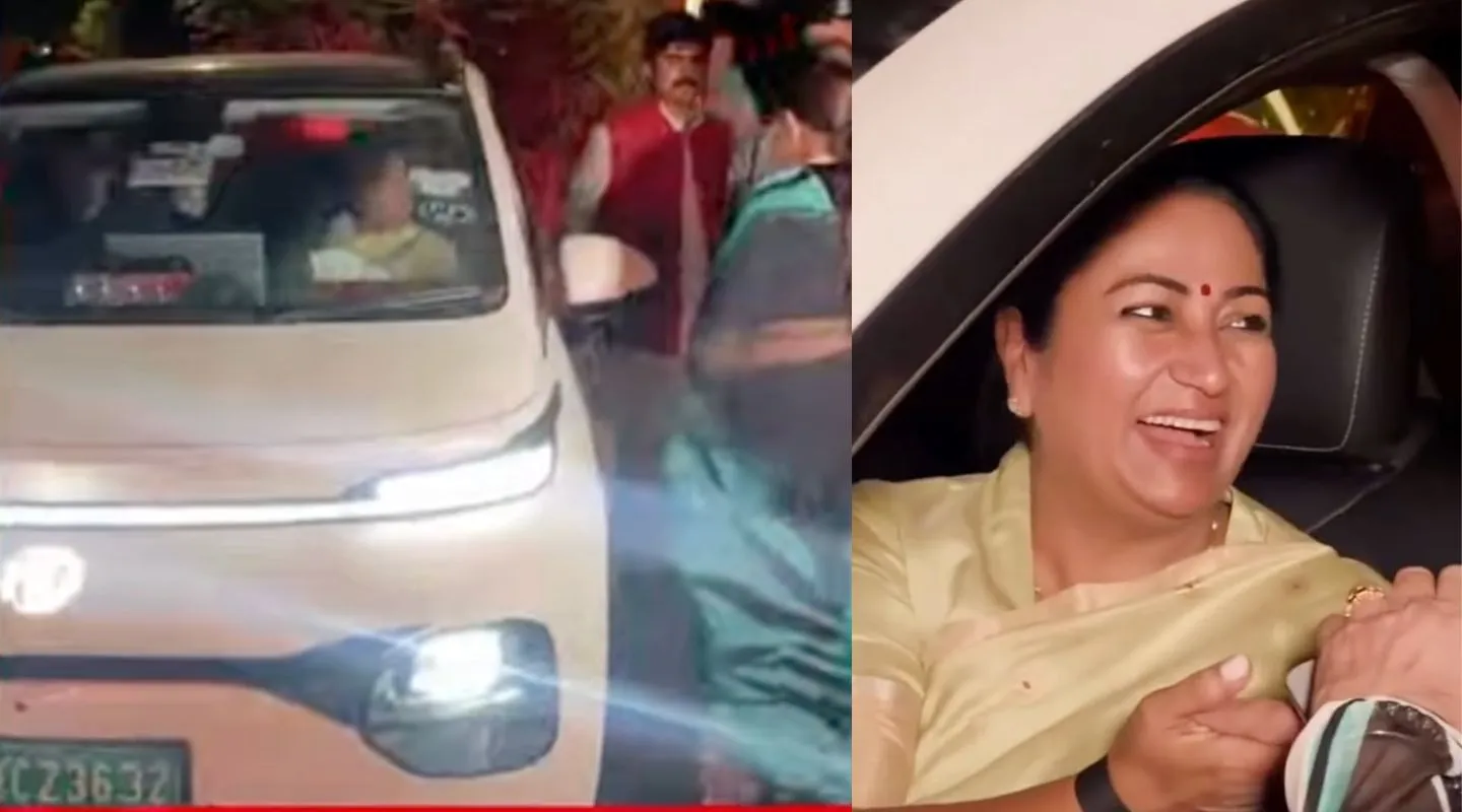 Delhi CM Rekha Gupta Switches To MG Windsor EV, Cuts Convoy Size By 60%