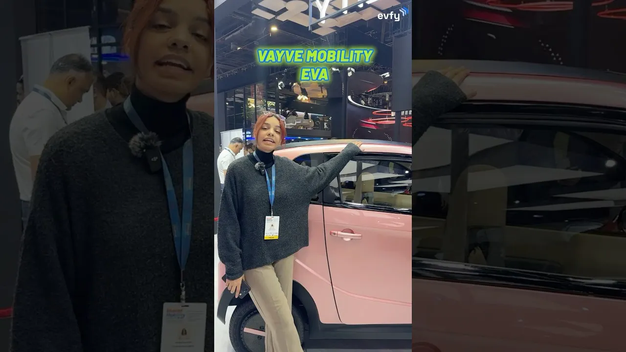 EVA, India’s first electric solar car | Revealed at Bharat mobility expo 2025 #electric #electriccar