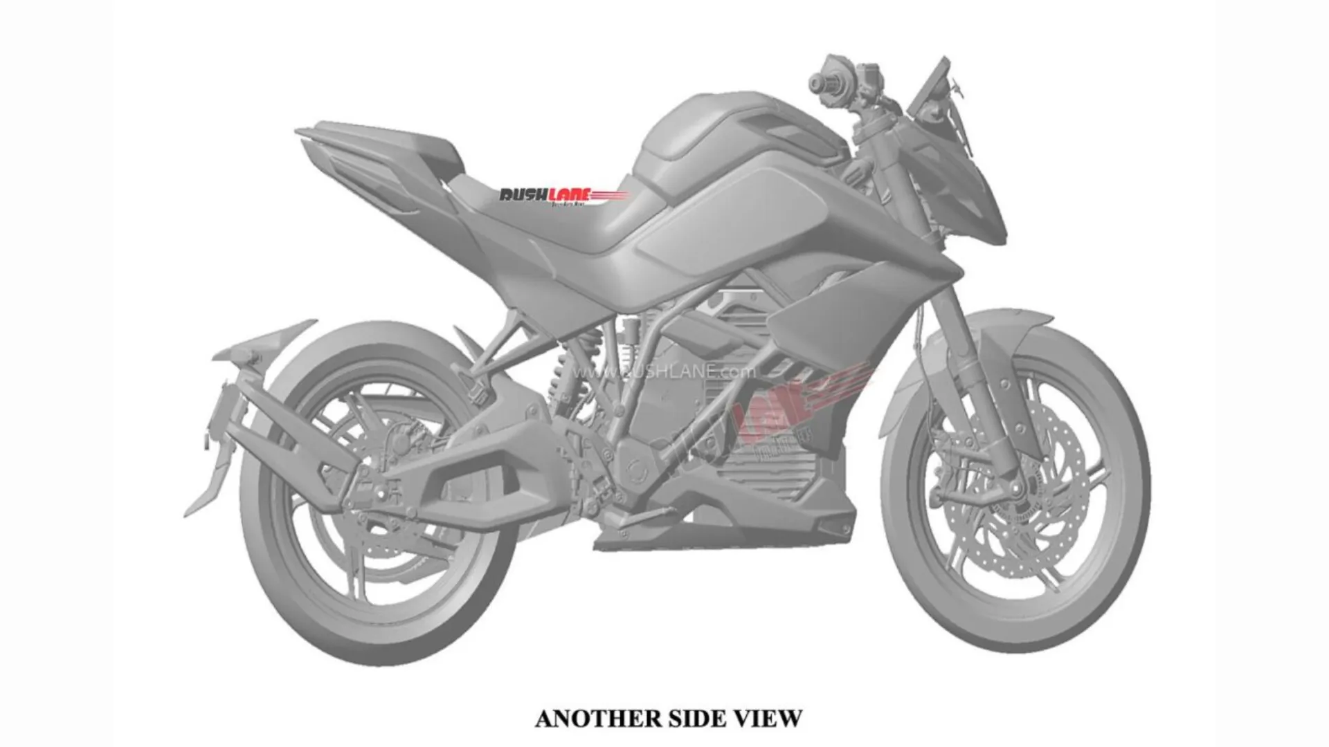Hero MotoCorp Project VxZ Production-Spec Electric Motorcycle Patents Leak - Side view