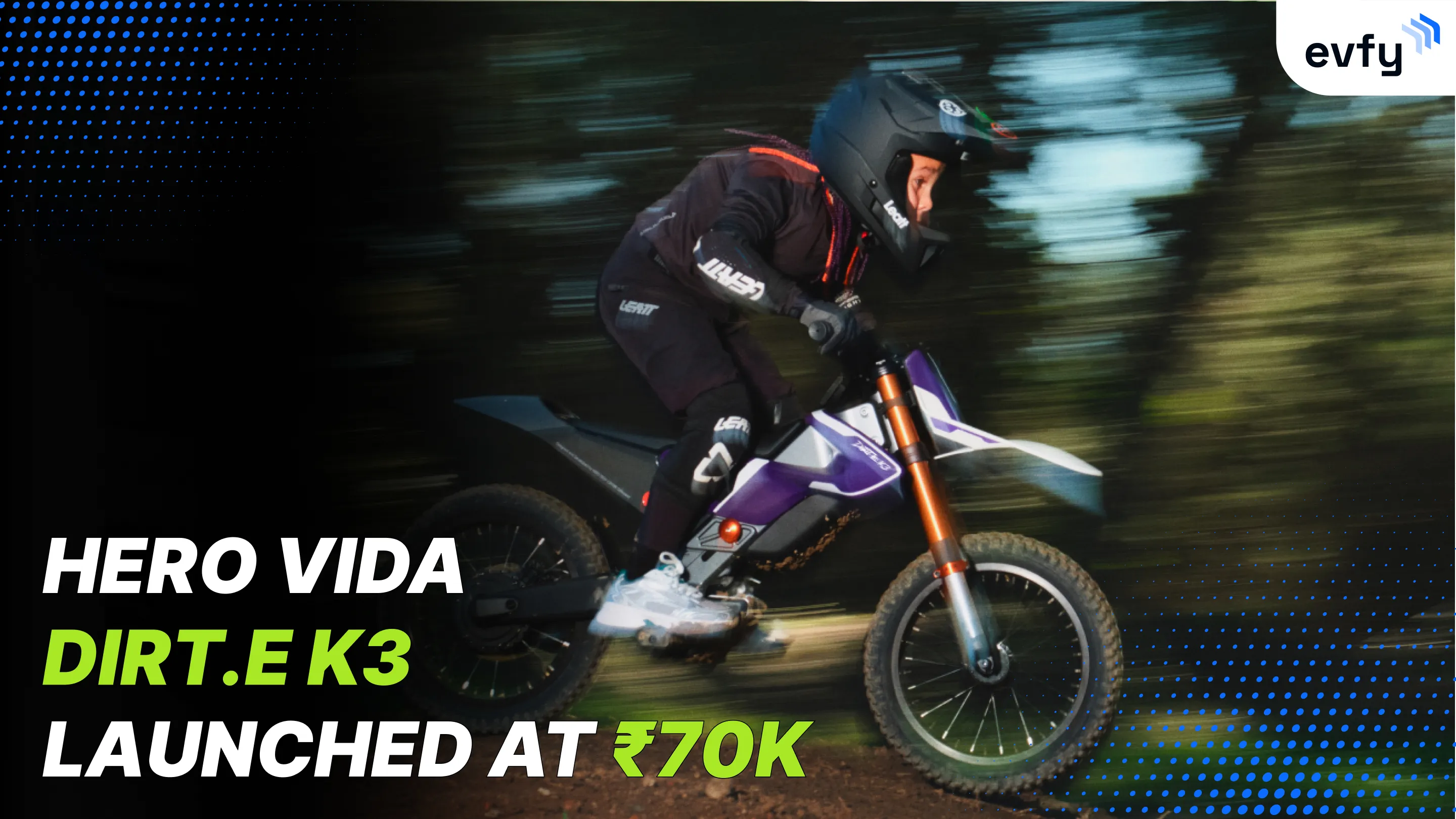 Hero Vida Dirt.E K3 Launched at ₹70k — Size Adaptive e-Dirtbike for Kids