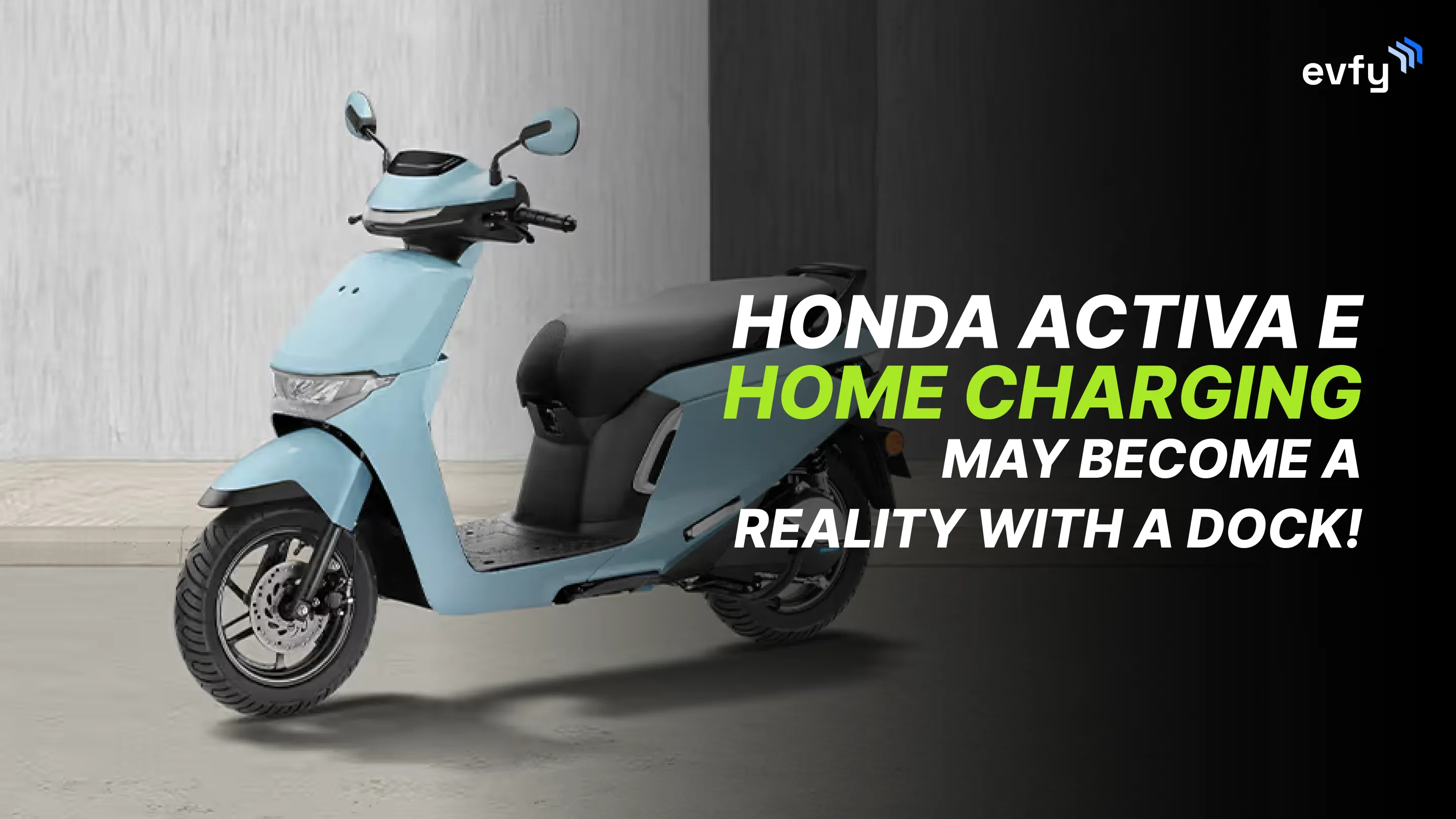 Honda Activa E Home Charging