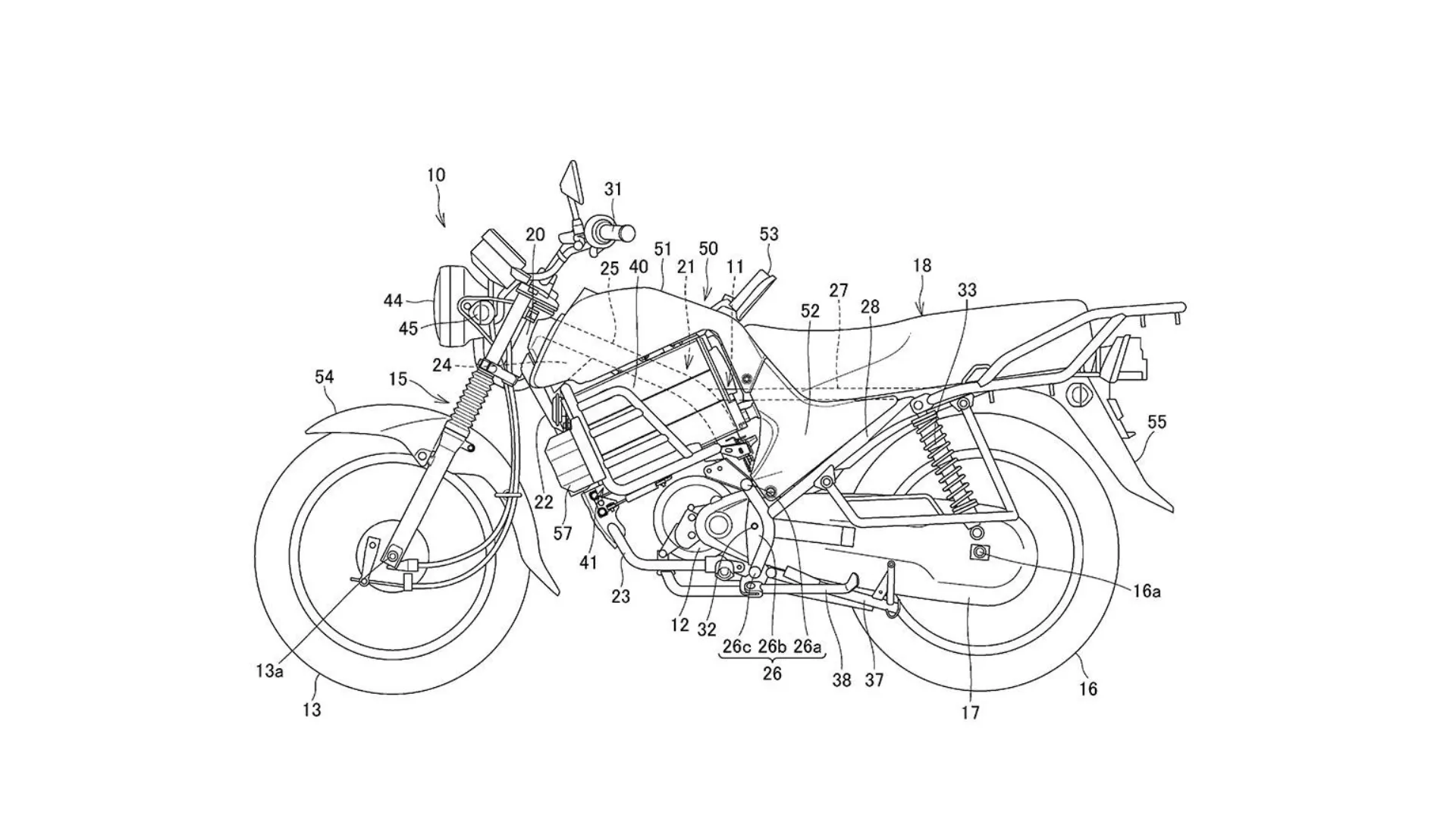 Honda Electric Commuter Motorcycle Patent Leaked