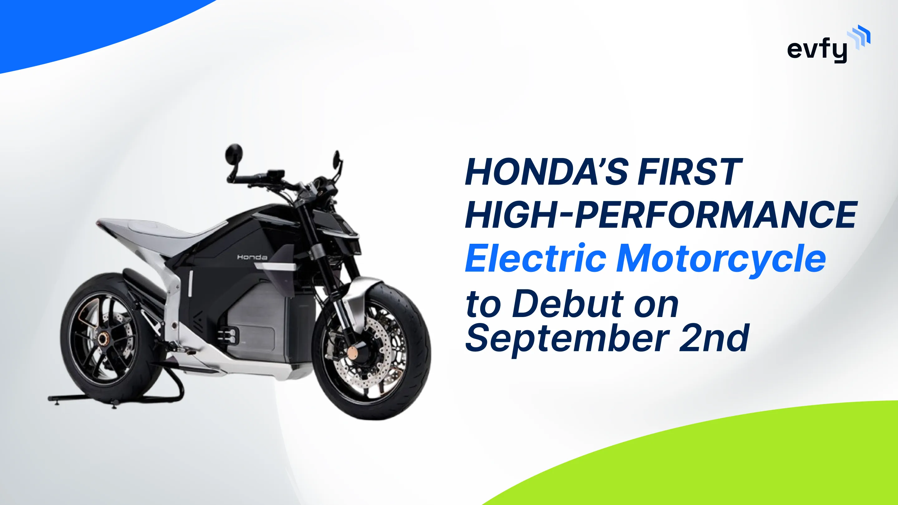 Honda’s First High-Performance Electric Motorcycle to Debut on September 2nd