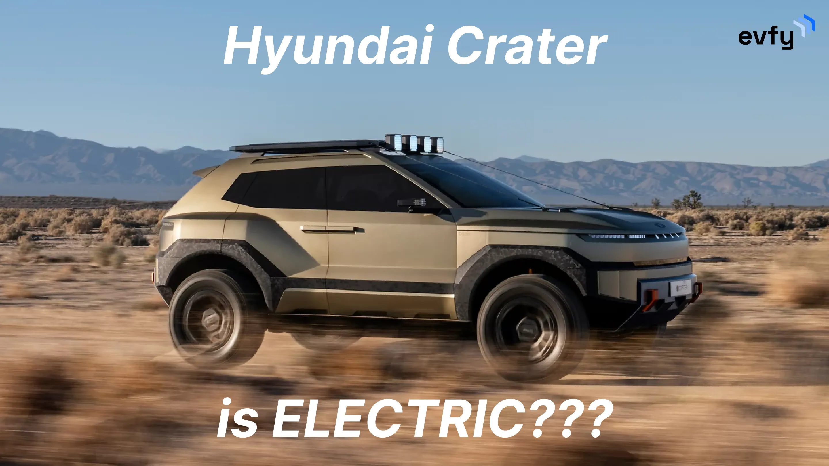 Hyundai CRATER Concept is Actually Electric??