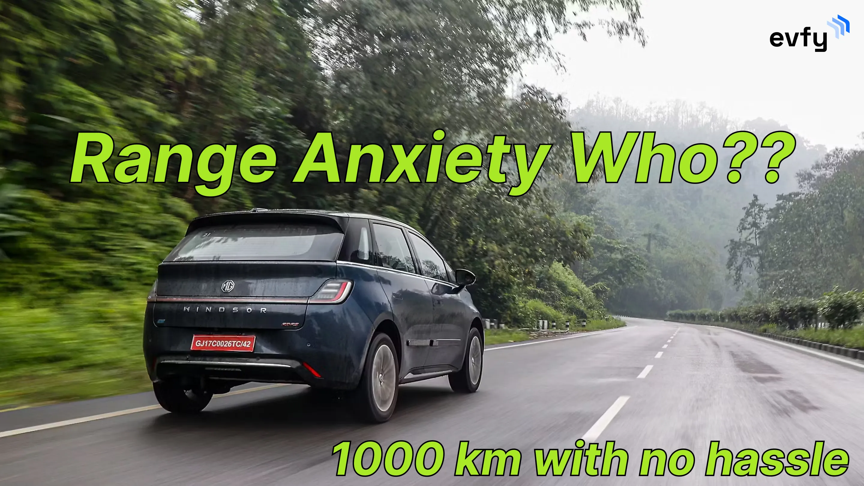 Impromptu 1000 km Road Trip in MG Windsor EV — No Hassle, No Anxiety