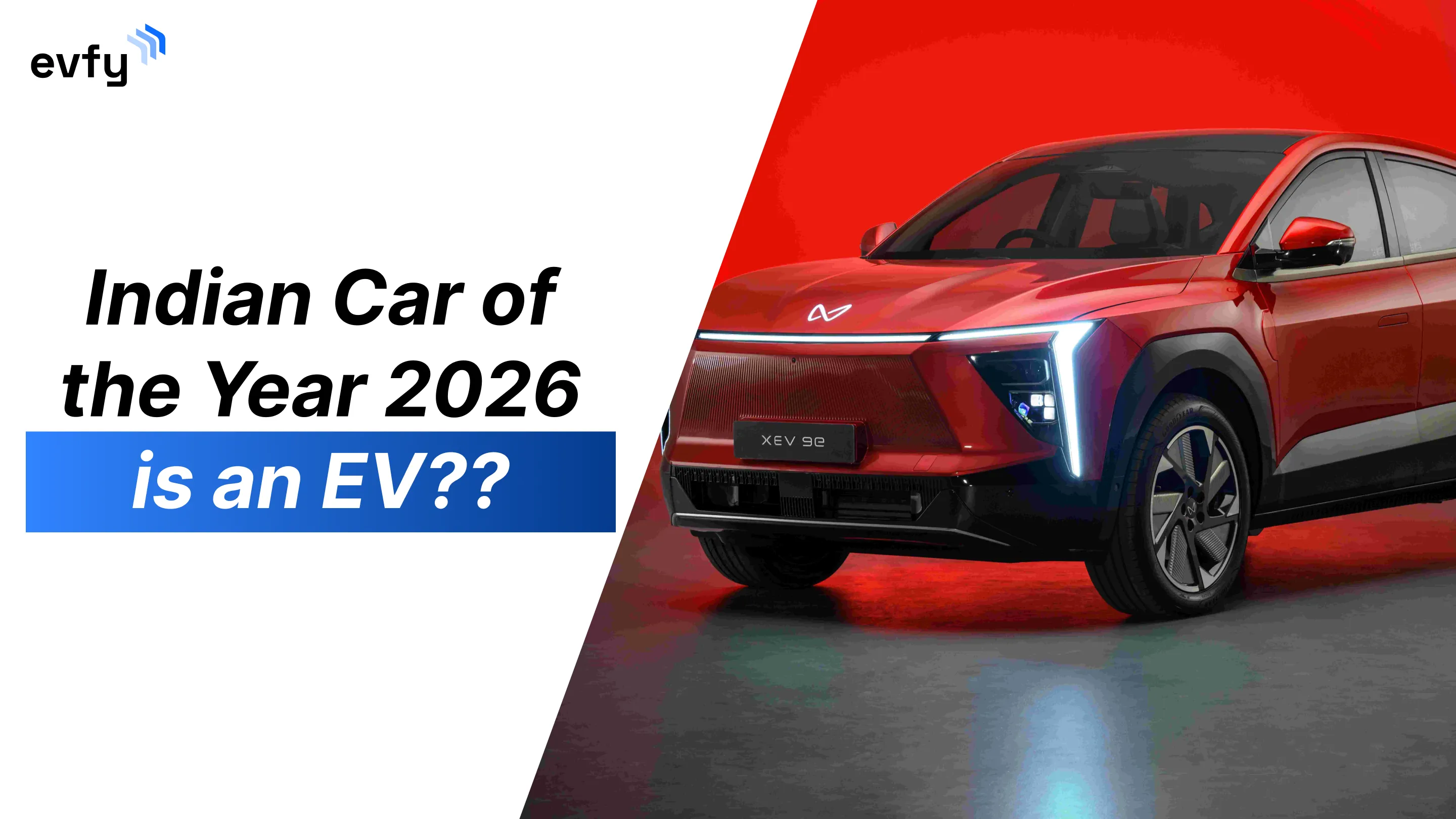 Indian Car of the Year ICOTY Finalists 2026 - winner might be an EV