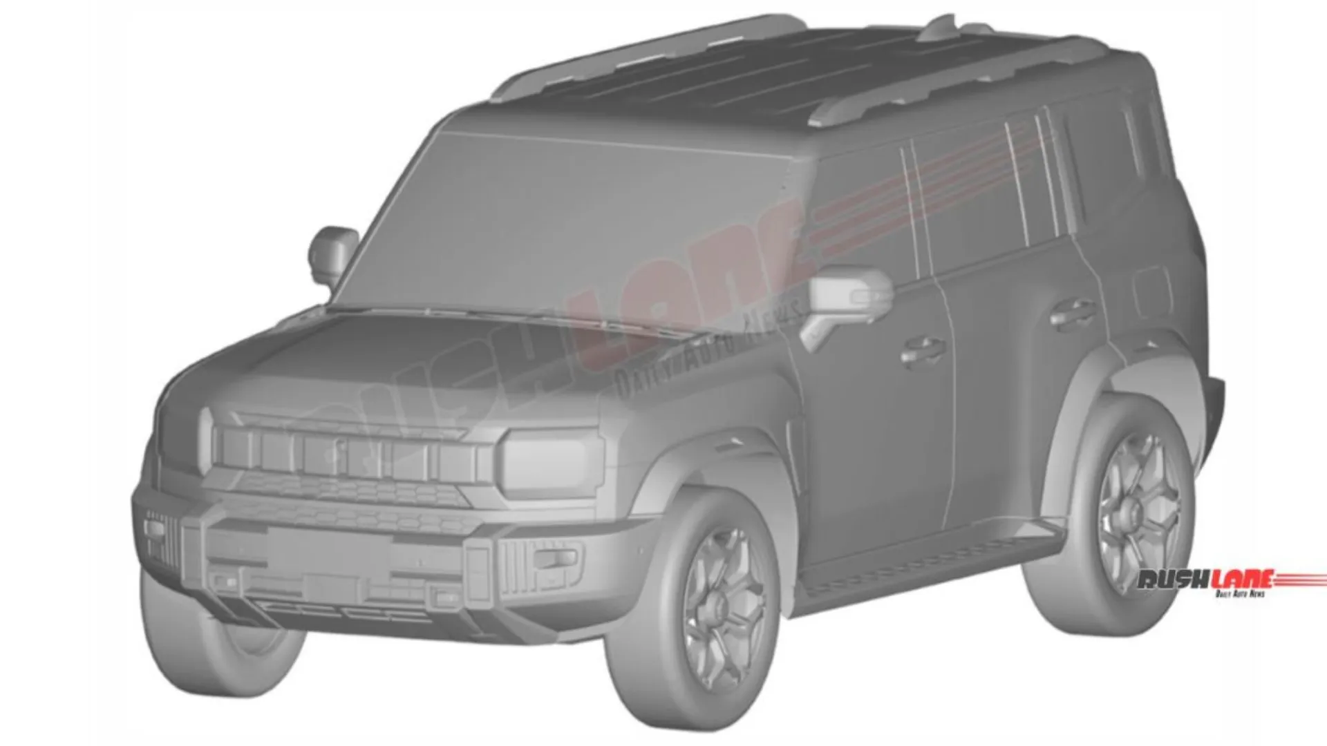 JSW Chery Jetour T2 i-DM PHEV SUV Patent Design