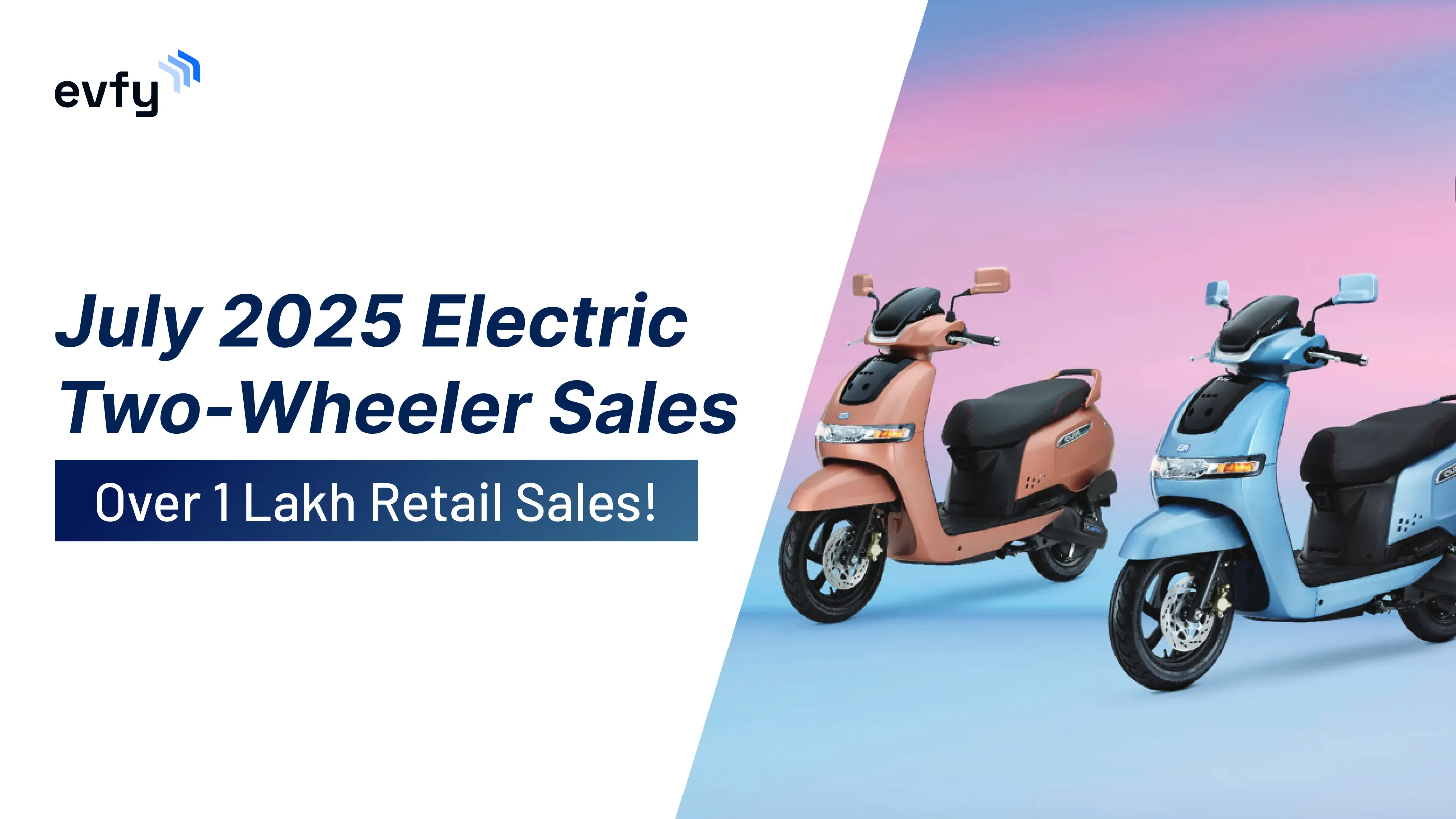 July 2025 Electric Two-Wheeler Sales — Over 1 Lakh Retail Sales!