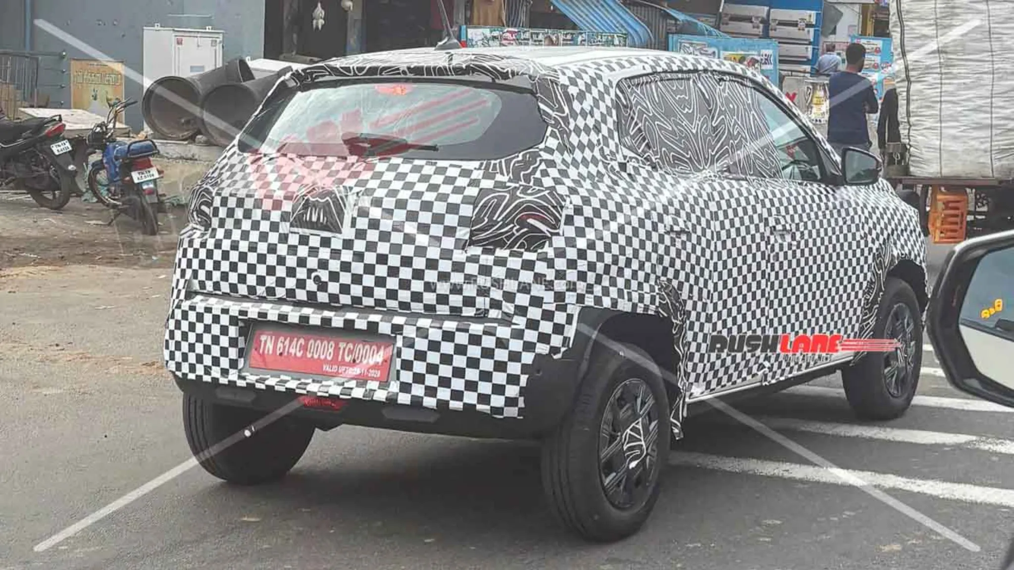 Kwid EV spied