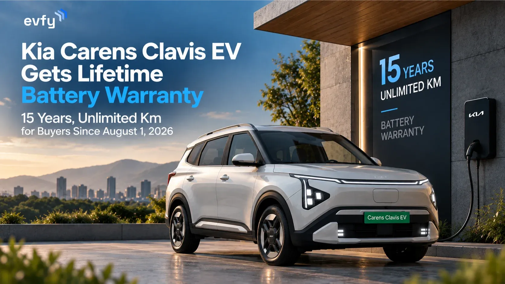 Kia Carens Clavis EV lifetime battery warranty