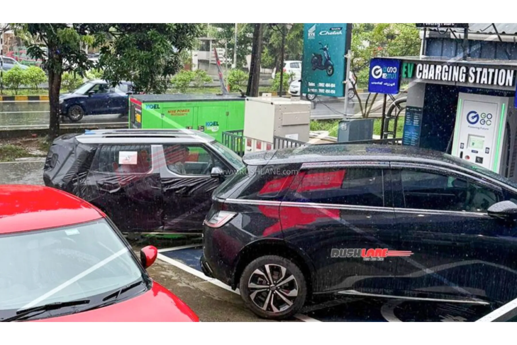 Kia Syros EV Spied in India