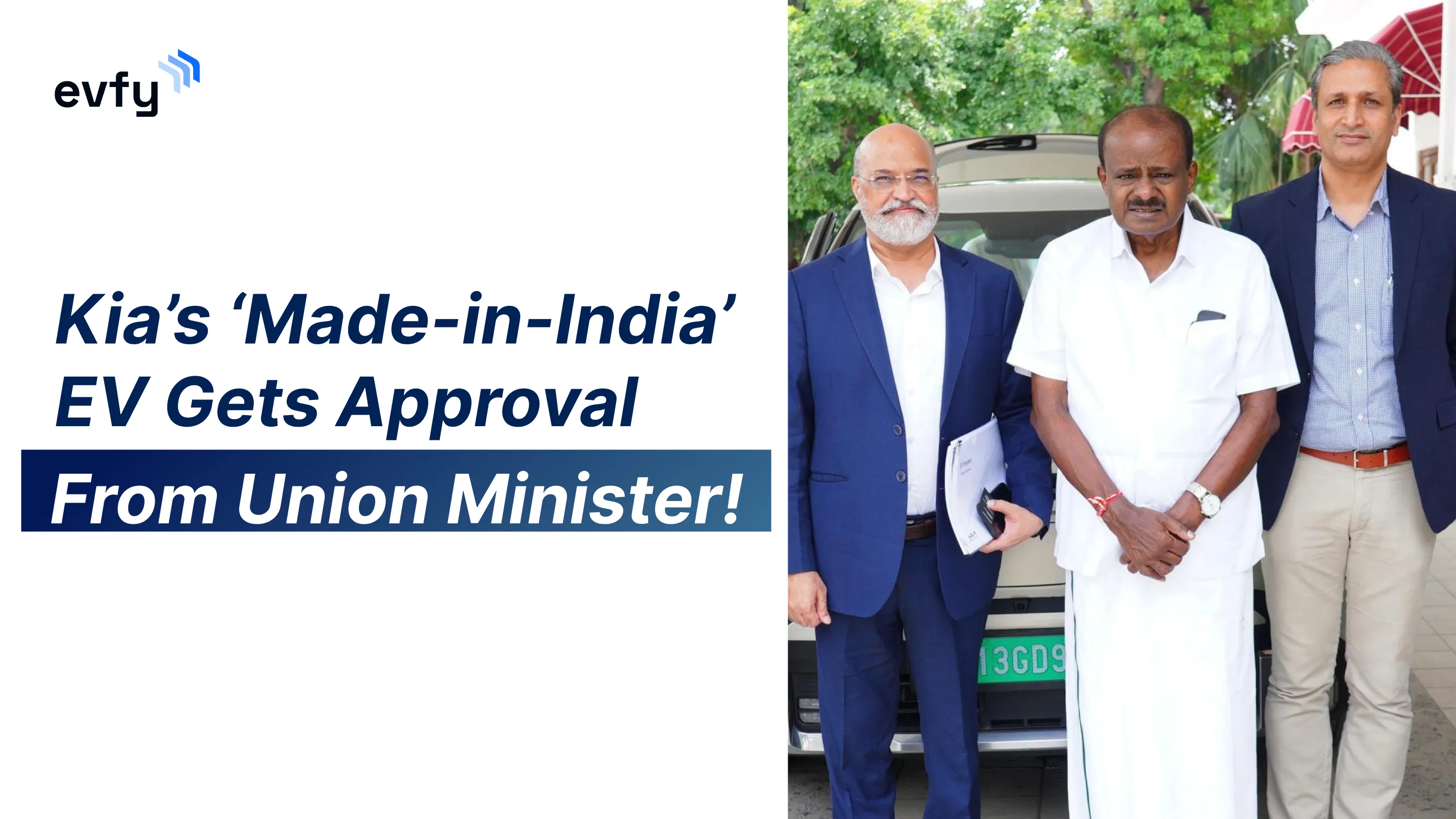 Kia’s ‘Made-in-India’ EV Gets Approval From Union Minister!