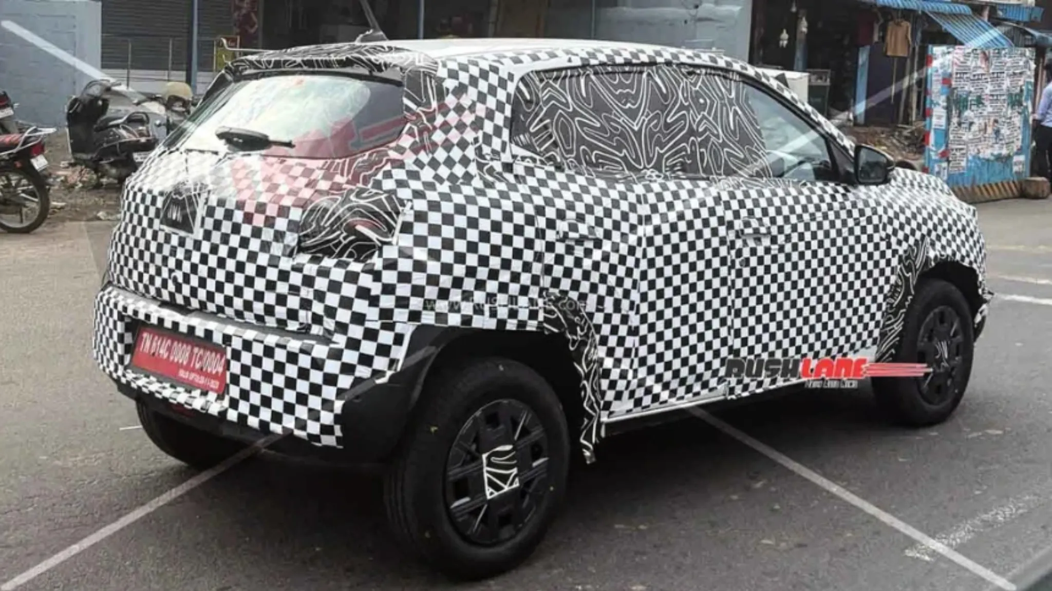 Kwid EV spotted