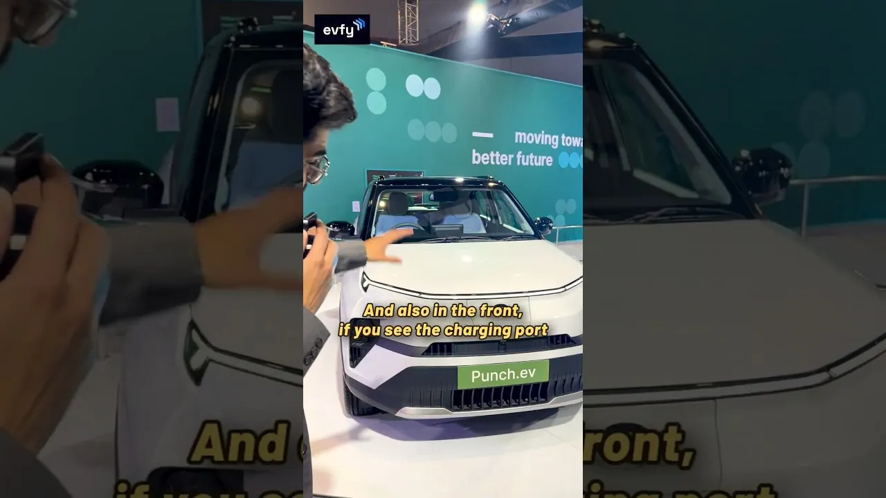 Tata Punch.ev at the Bharat Mobility Expo 2024 @tata.evofficial @Bharat_Mobility