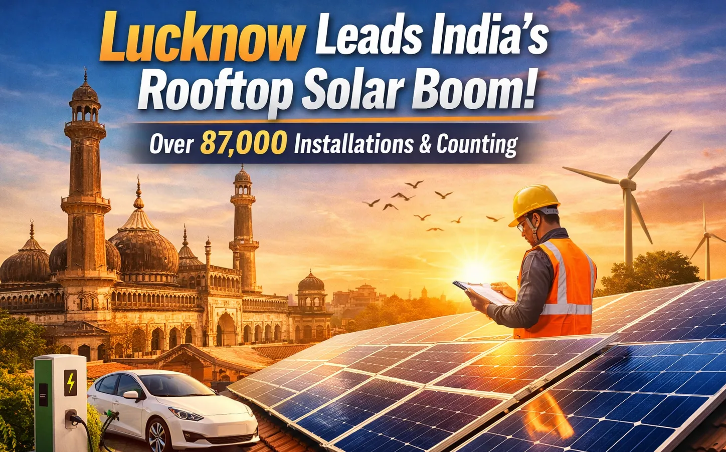 Lucknow Emerges as Leader, Overtaking Surat in Installations