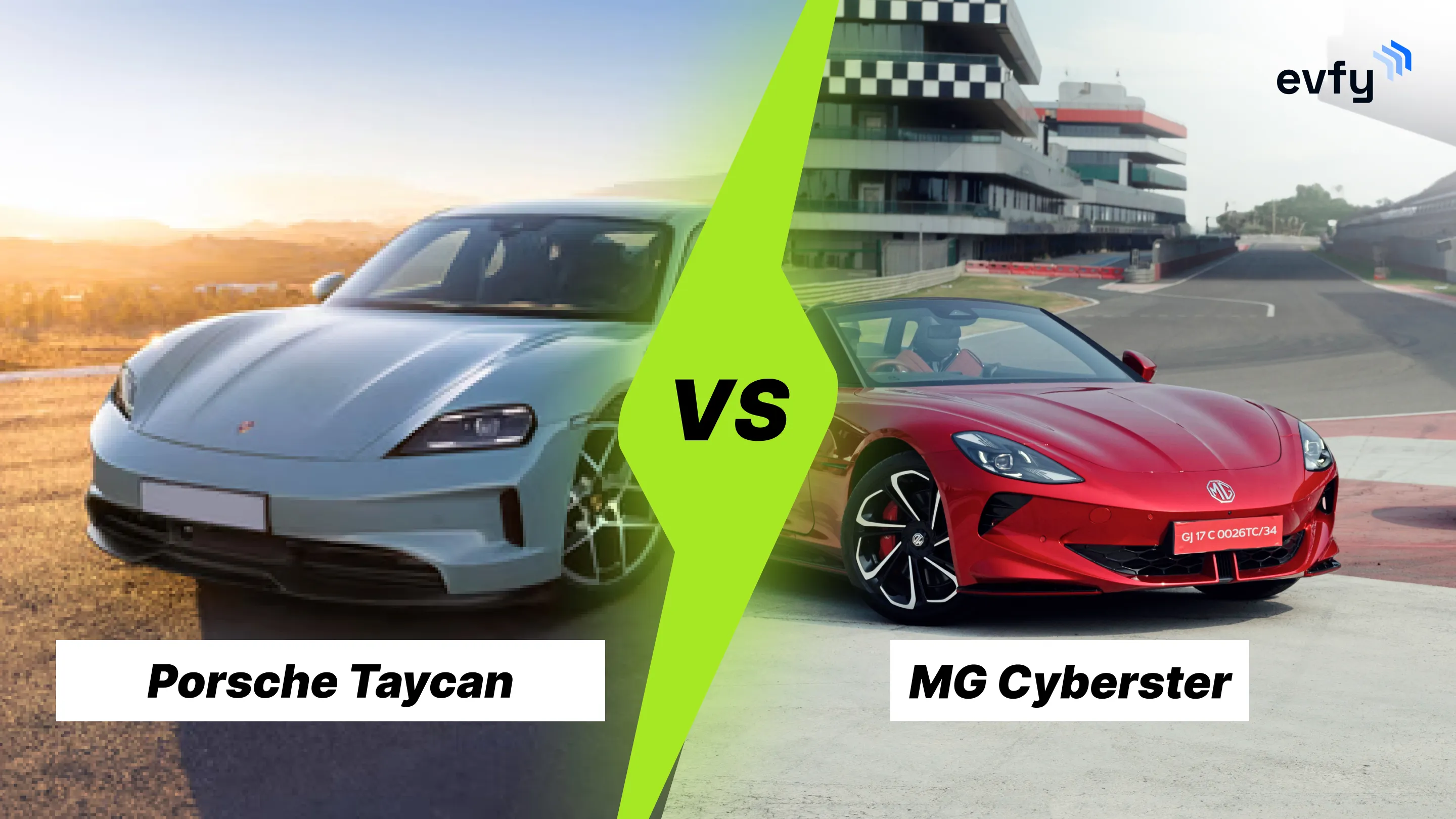 MG Cyberster vs Porsche Taycan