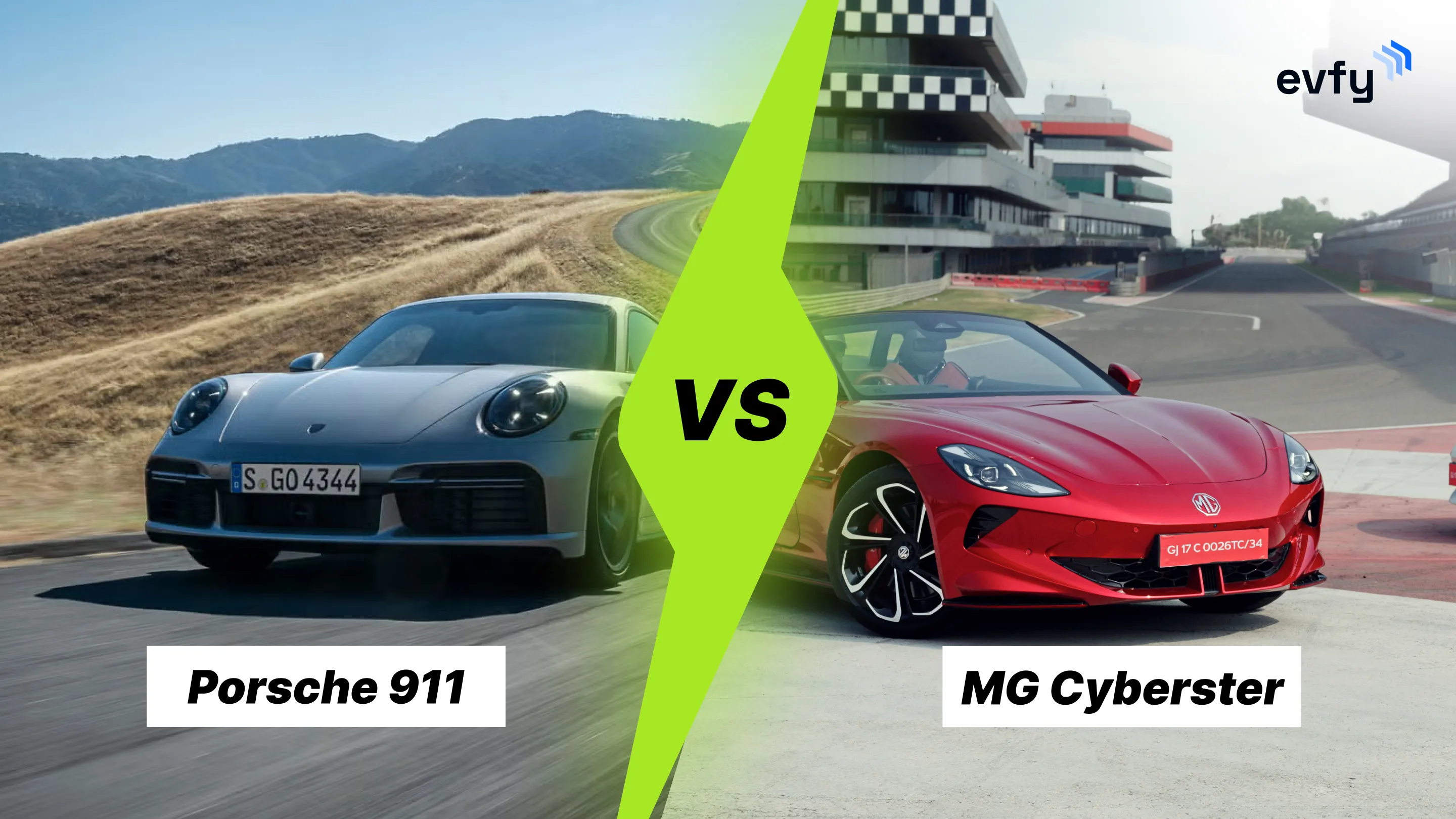 MG Cyberster vs Porsche 911 Comparison: Price, Features, Range & More