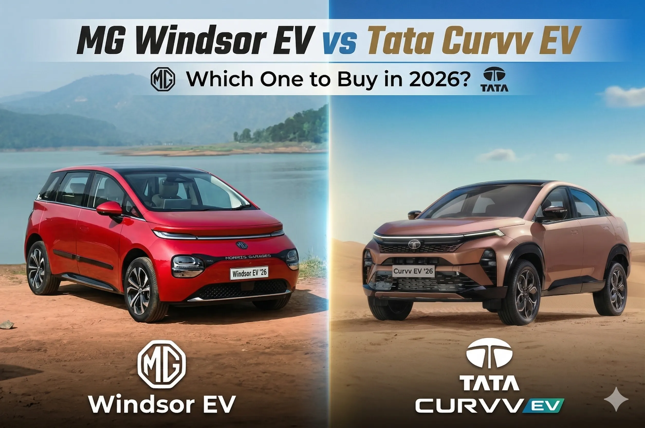 MG Windsor EV vs Tata Curvv EV — Konsi Gaadi Acchi Hai?