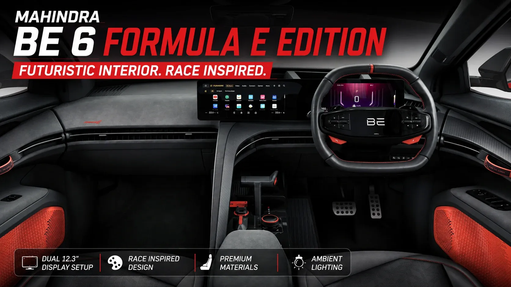 Mahindra BE 6 Formula E Edition Interior