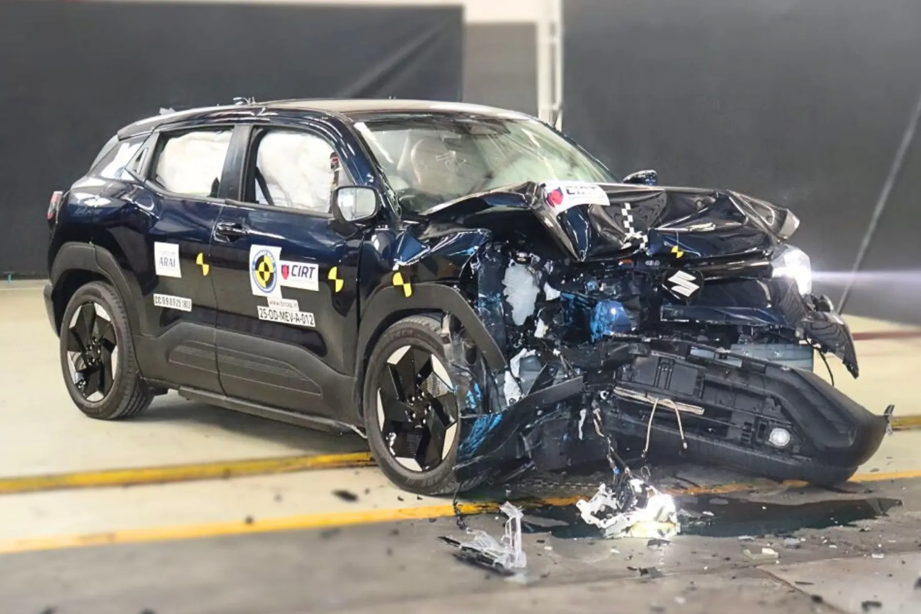 Maruti Suzuki e-Vitara Bharat NCAP test - 5 Star Rating