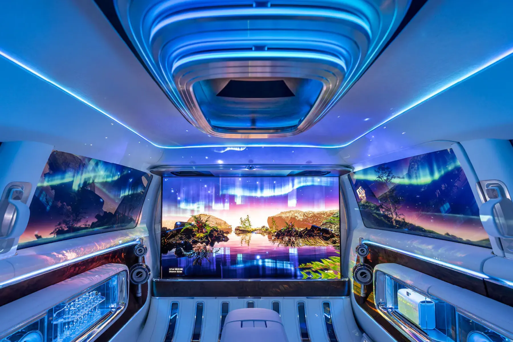 Mercedez Benz Vision V Interior Screen