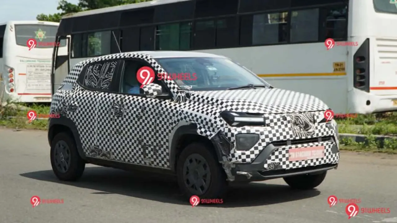 New Renault Kwid EV Spotted Testing in India