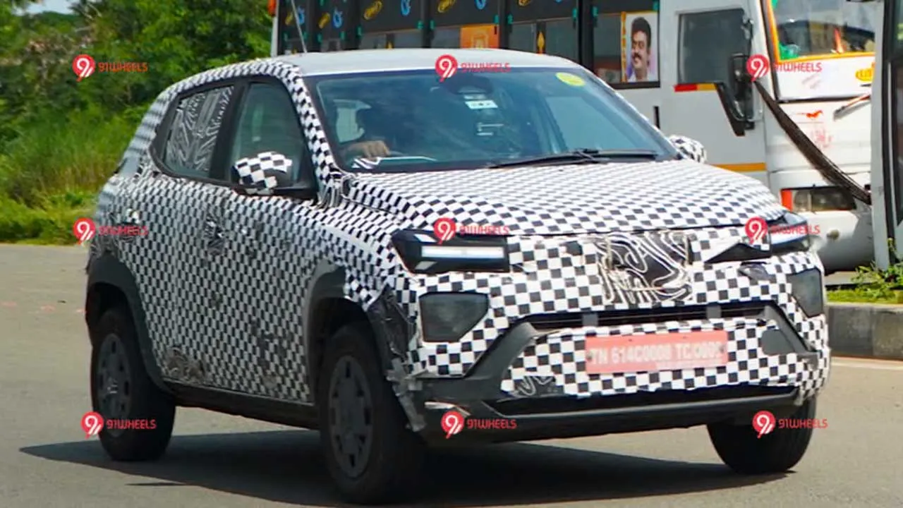 New Renault Kwid EV Spotted Testing in India