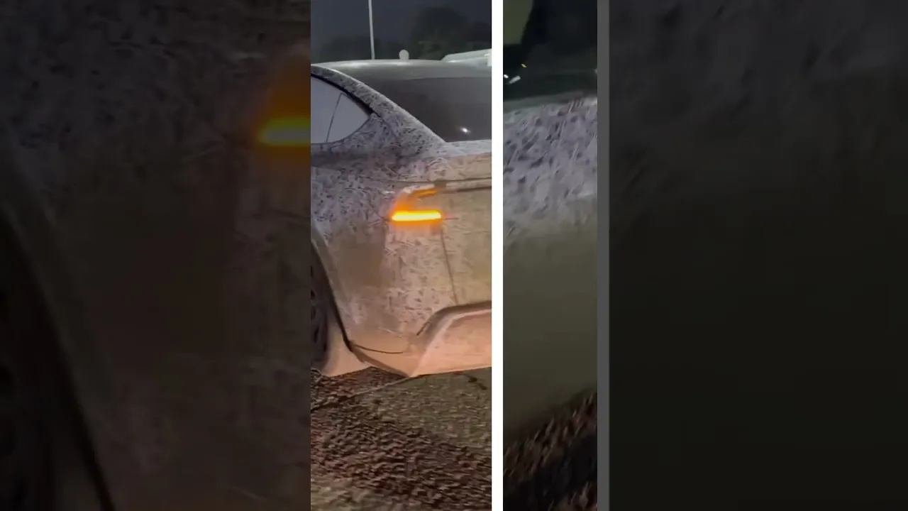 Tesla looking like verna? Tesla on mubai roads before the showroom launch in Mumbai