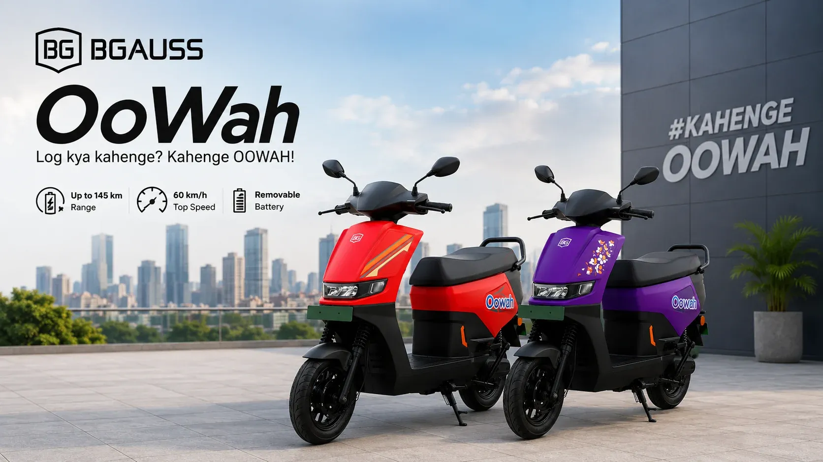 BGauss OoWah Electric Scooter Launched in India: Price, Range & Specs
