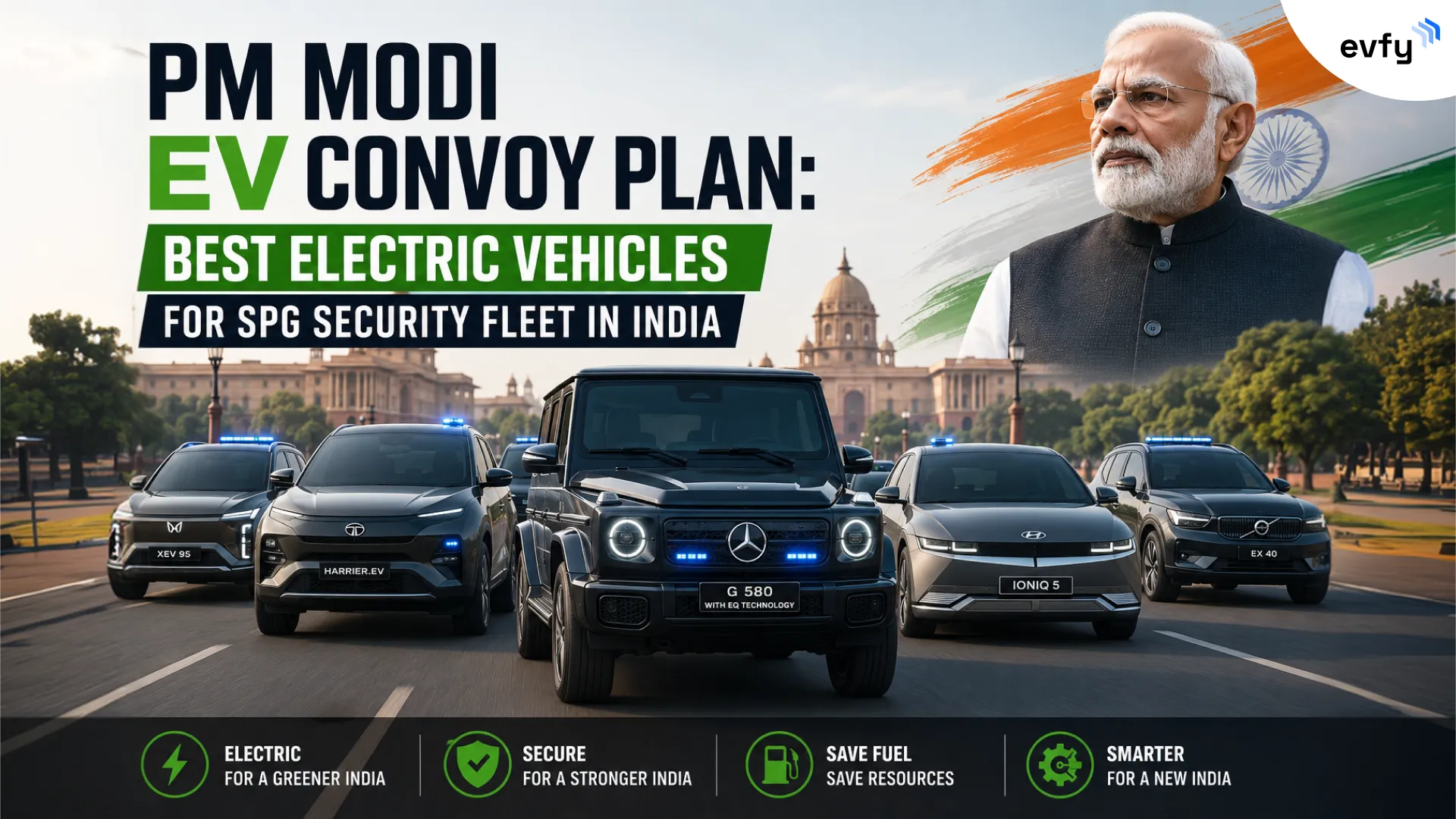 Pm-modi-ev-spg-convoy-electric-vehicles