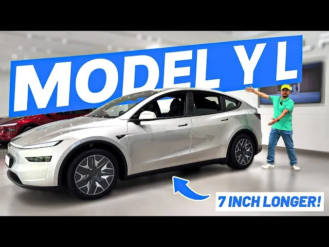 Tesla Model Y L India FIRST LOOK – ₹61.99 Lakh for THIS 6-Seater Tesla?!