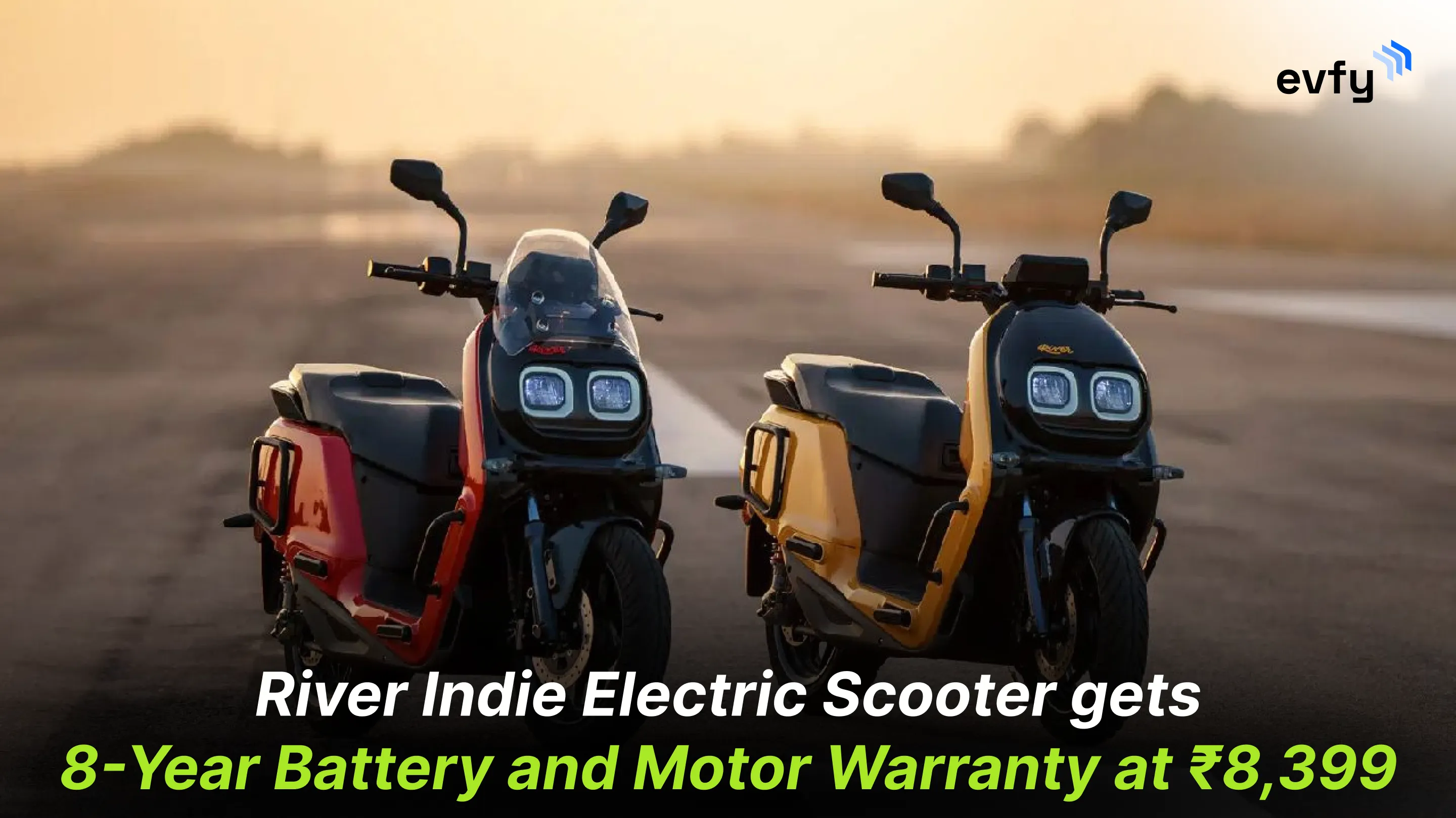 River Indie Electric Scooter gets 8-Year Battery and Motor Warranty at ₹8,399