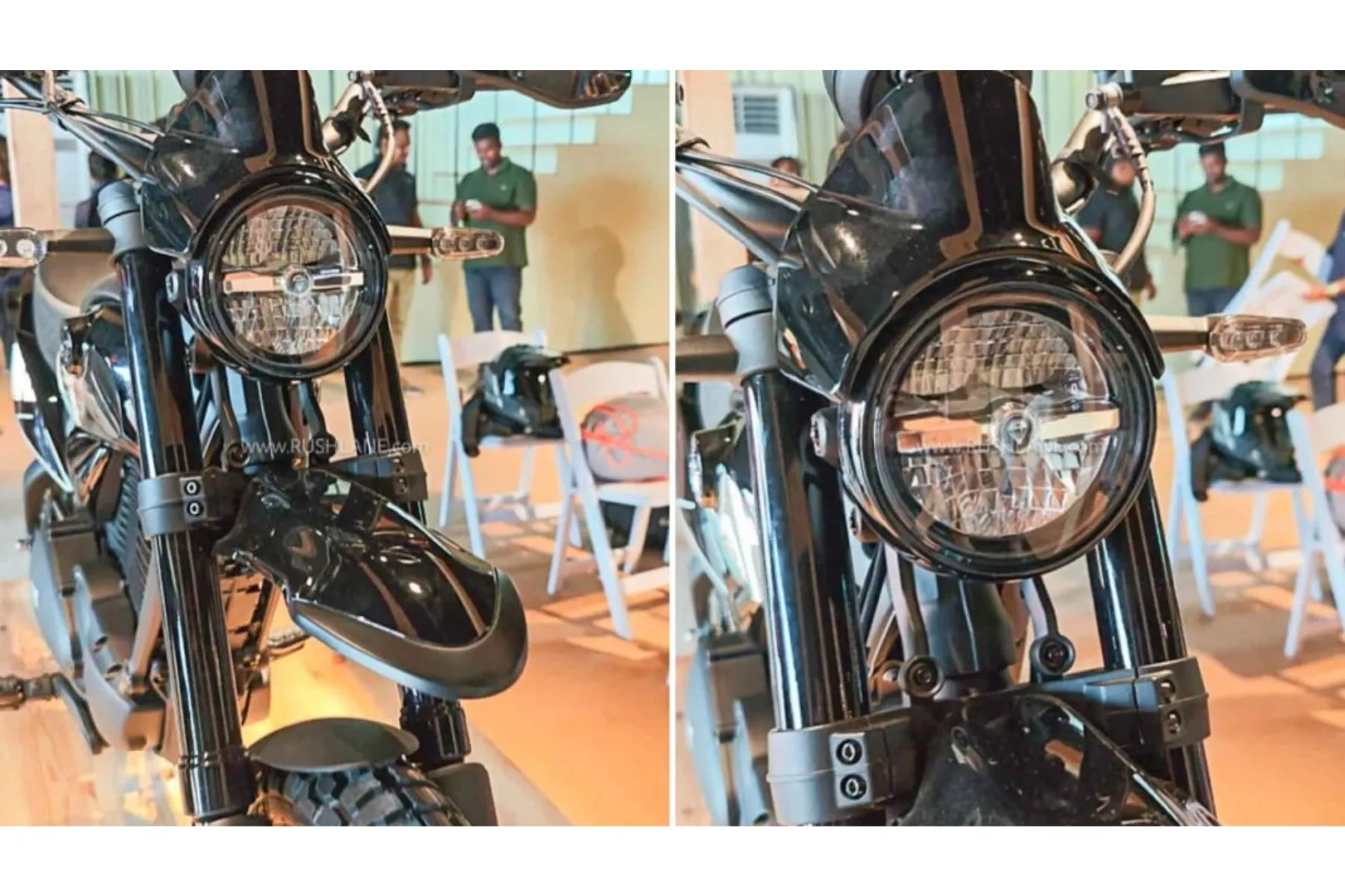 Royal Enfield FF S6 showcased at Motoverse 2025 - headlight