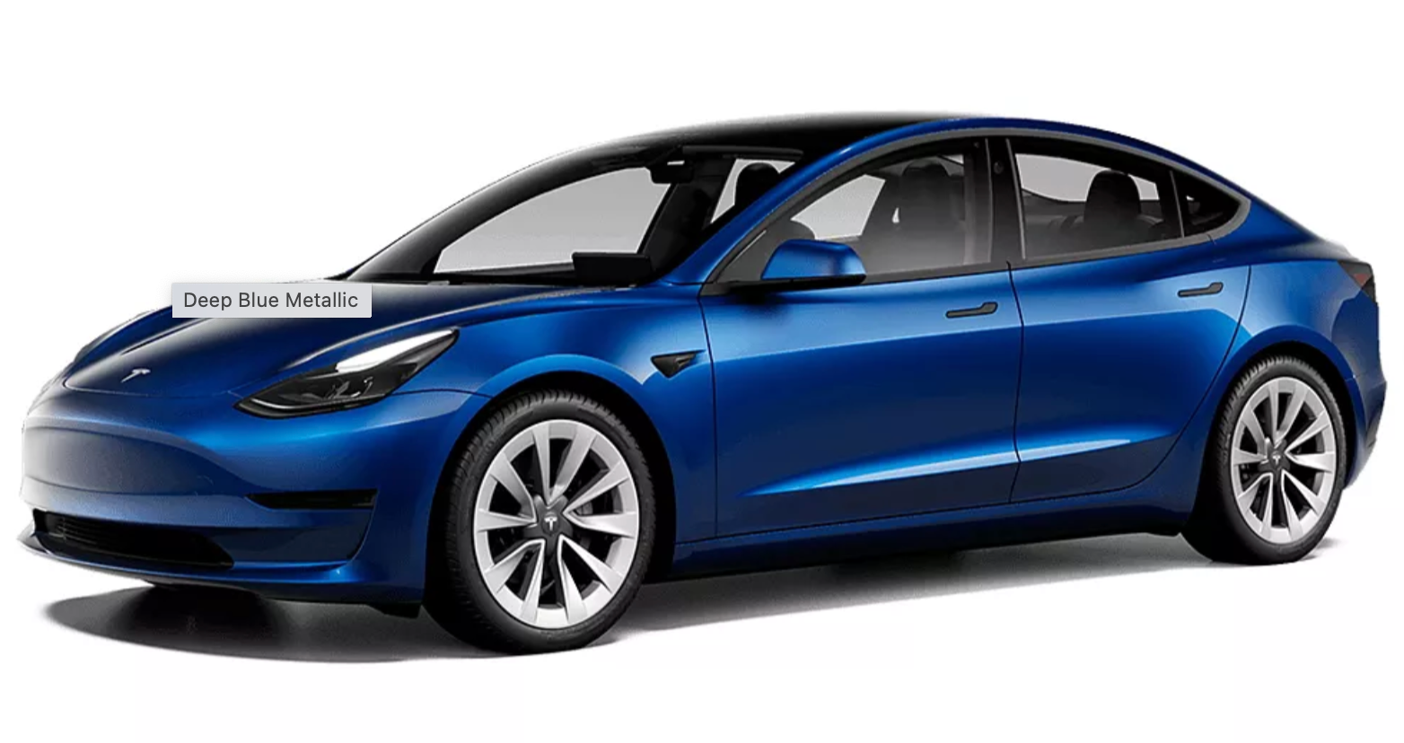 Tesla model 3 deep blue metallic