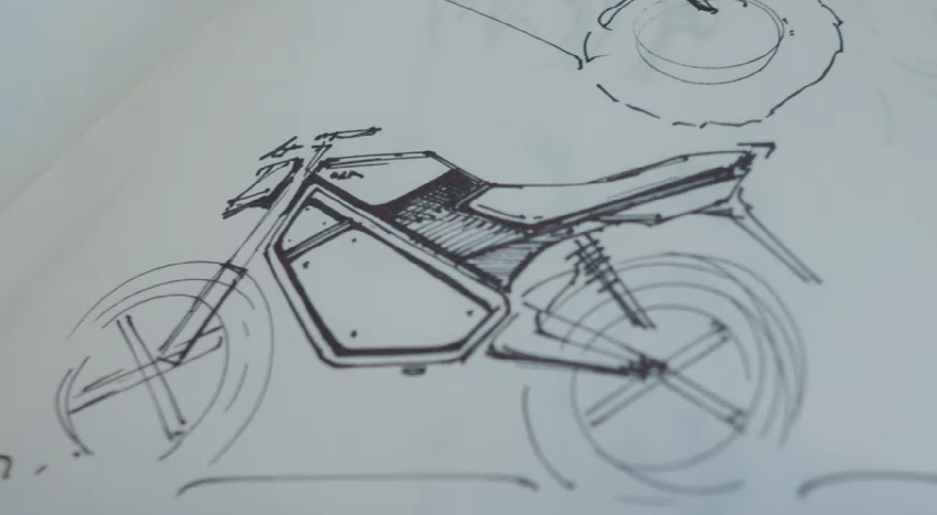 ola bike sketch