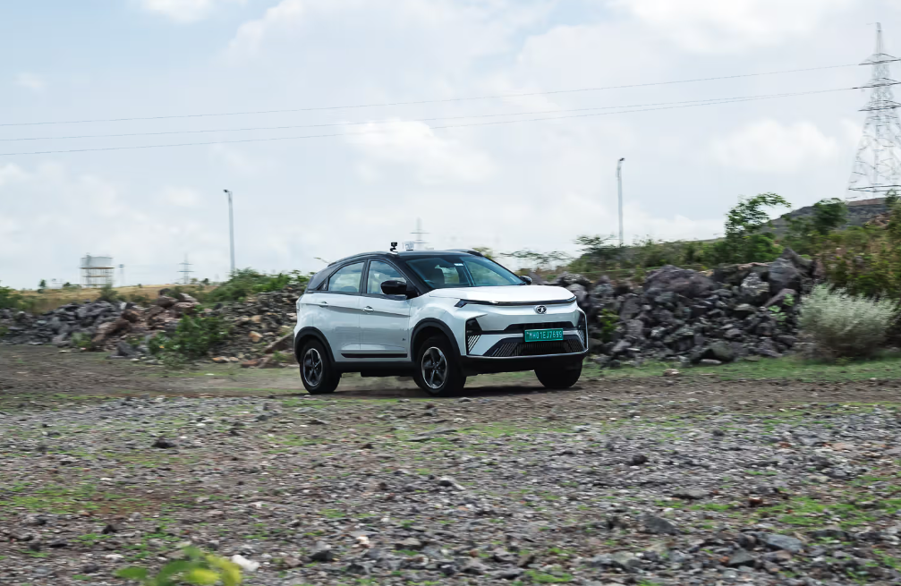 tata nexon ev white upgraded